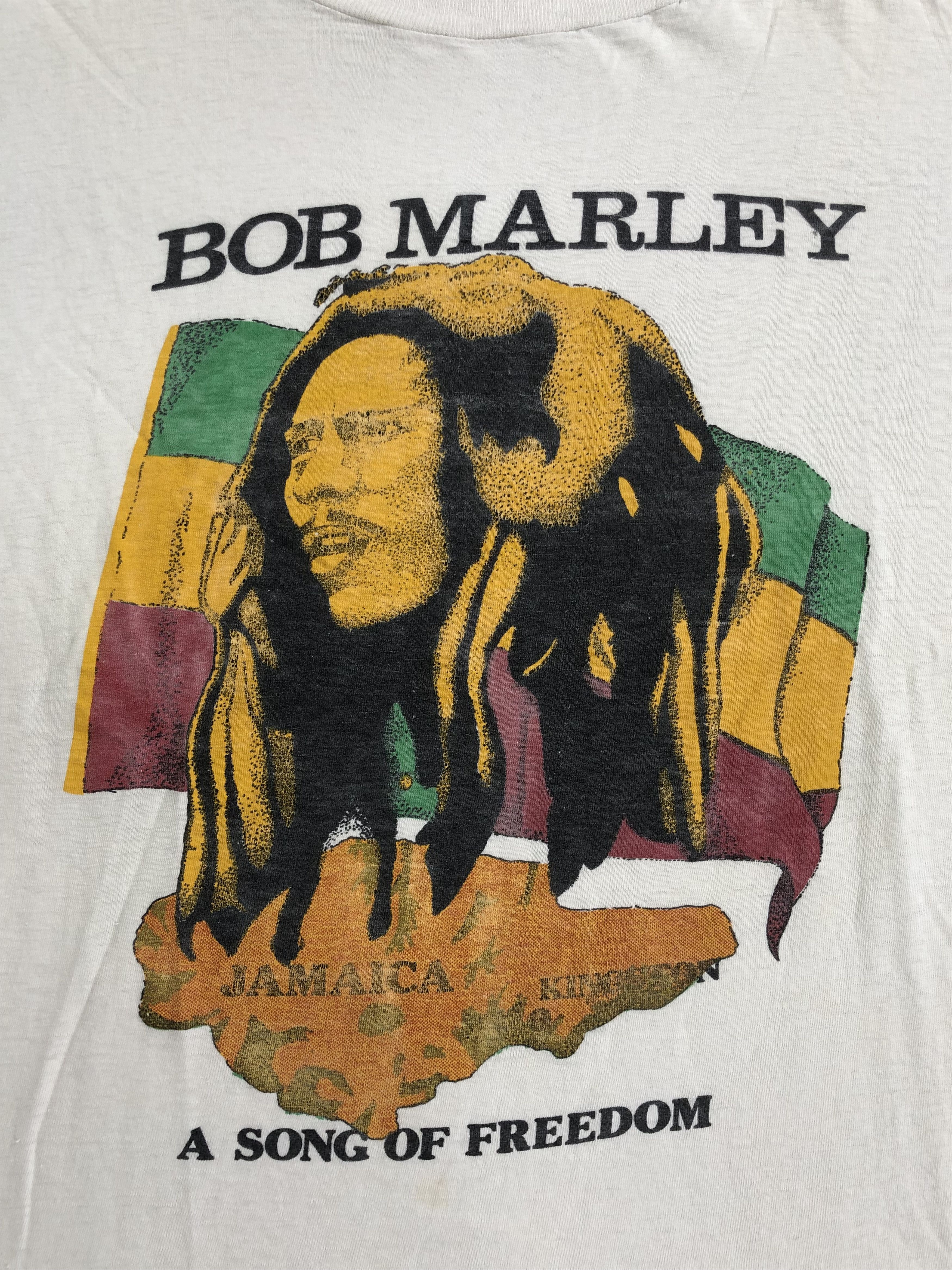 Band Tees Vintage 90s Bob Marley (Jimi Hendrix Michael Jackson) Size US L / EU 52-54 / 3 - 3 Thumbnail