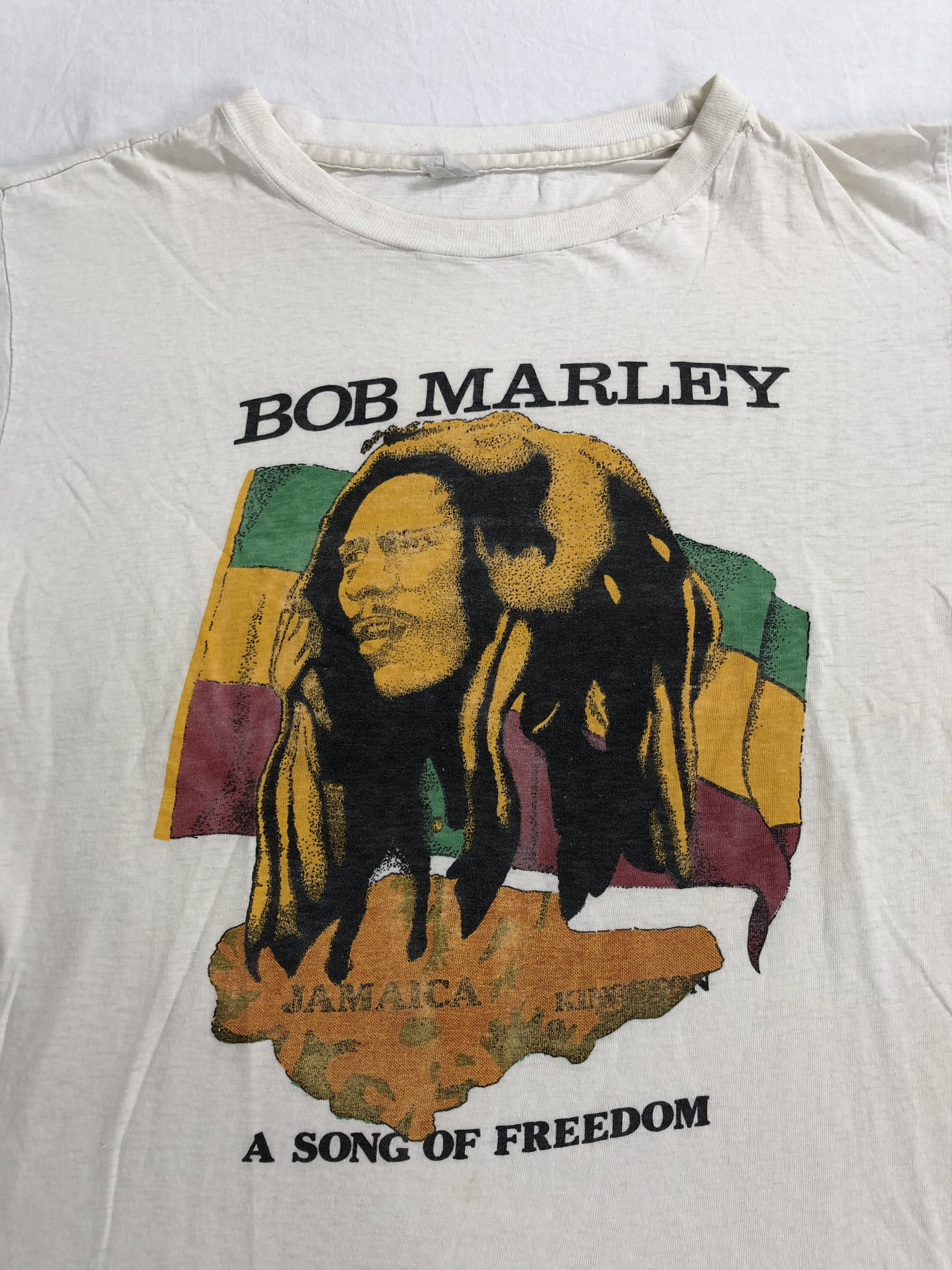 Band Tees Vintage 90s Bob Marley (Jimi Hendrix Michael Jackson) Size US L / EU 52-54 / 3 - 2 Thumbnail