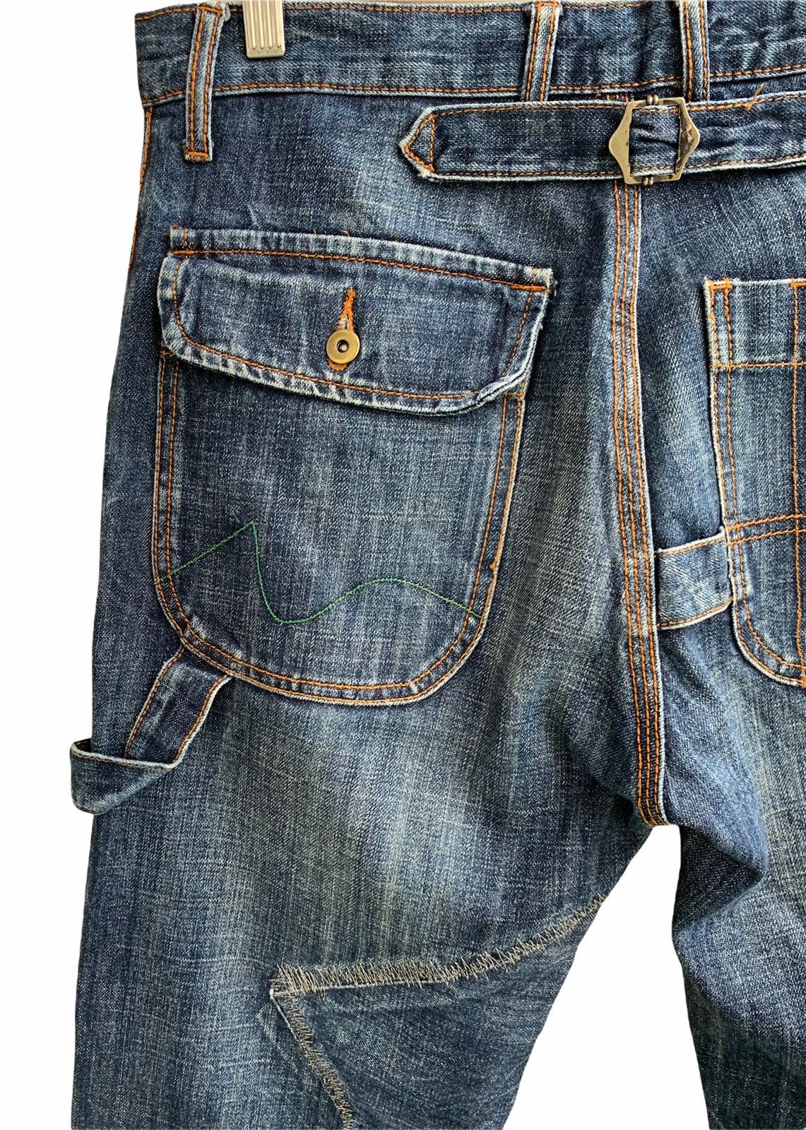 Japanese Brand Japanese Brand Distressed Denim Jeans Size US 33 - 7 Thumbnail
