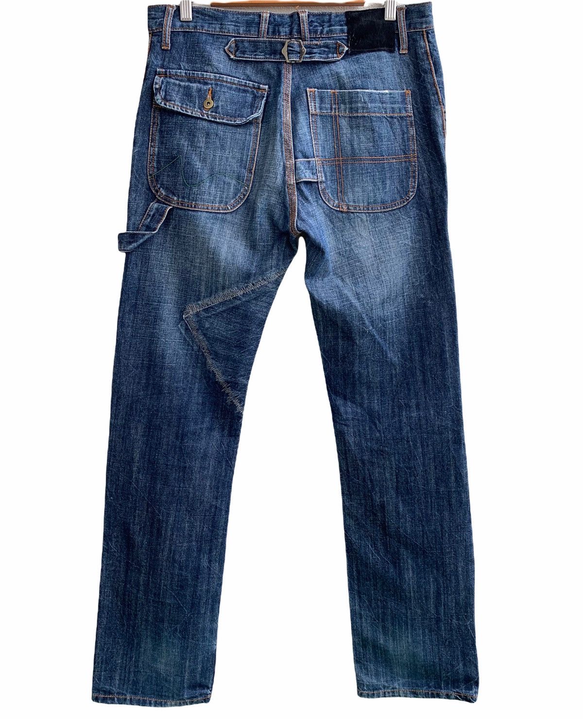 Japanese Brand Japanese Brand Distressed Denim Jeans Size US 33 - 3 Thumbnail