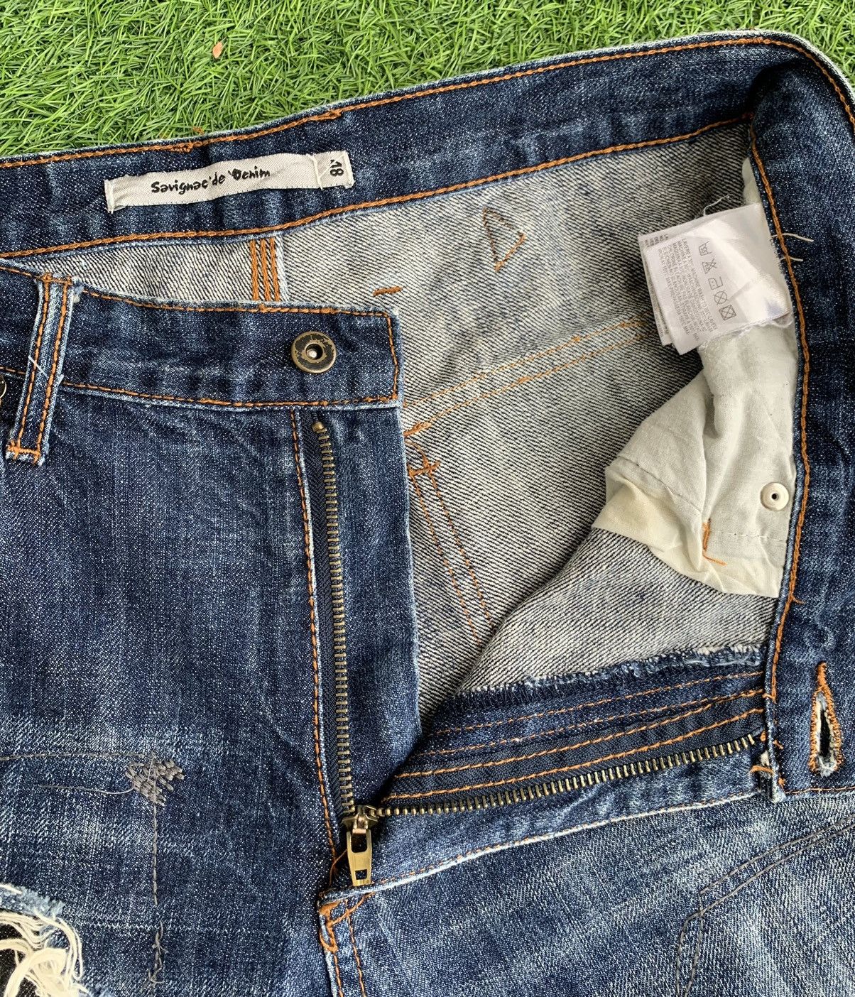 Japanese Brand Japanese Brand Distressed Denim Jeans Size US 33 - 13 Thumbnail