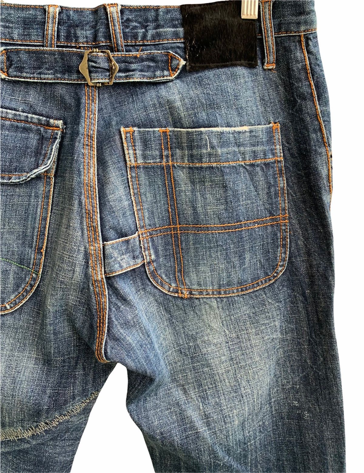 Japanese Brand Japanese Brand Distressed Denim Jeans Size US 33 - 11 Thumbnail