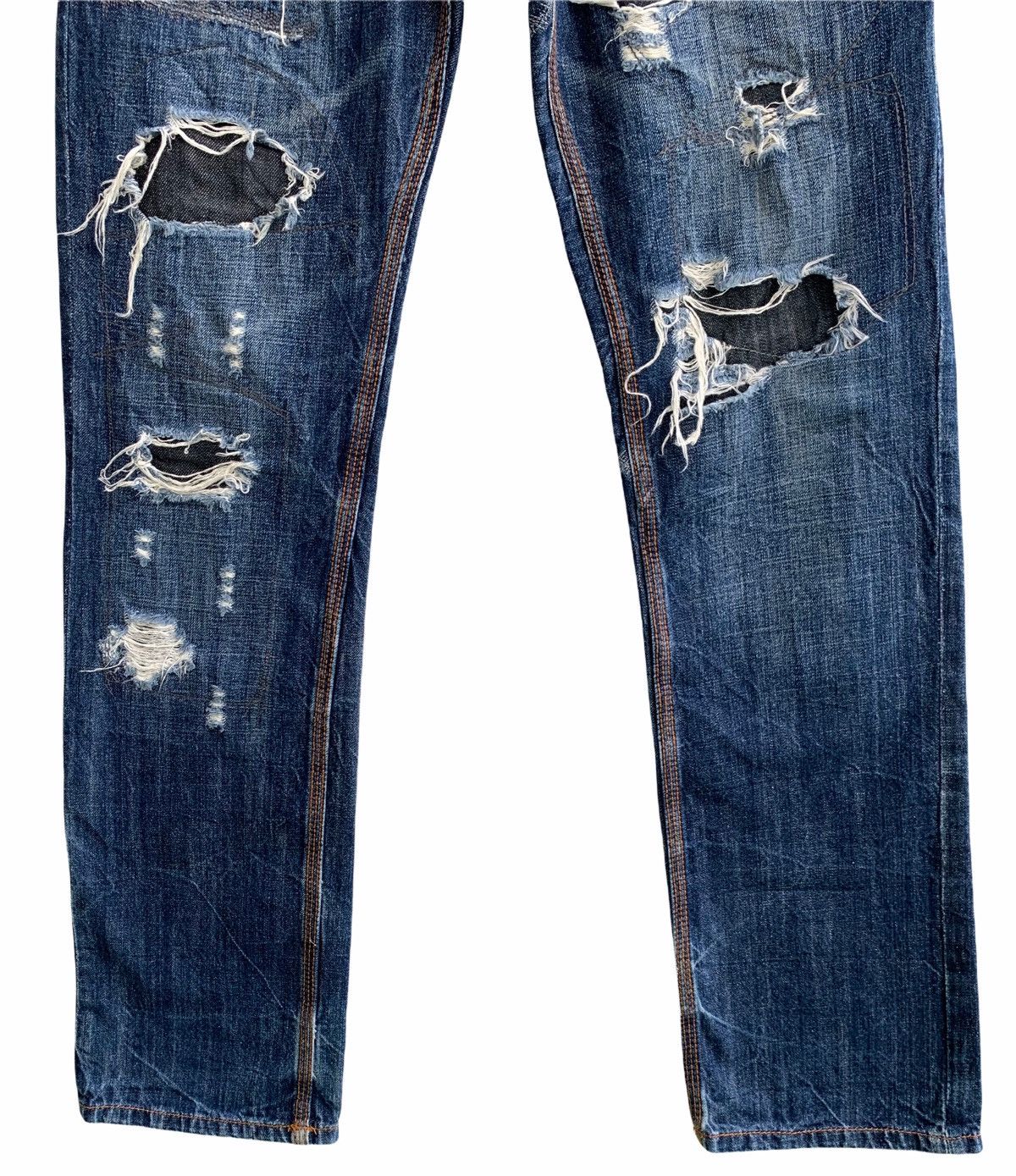 Japanese Brand Japanese Brand Distressed Denim Jeans Size US 33 - 8 Thumbnail