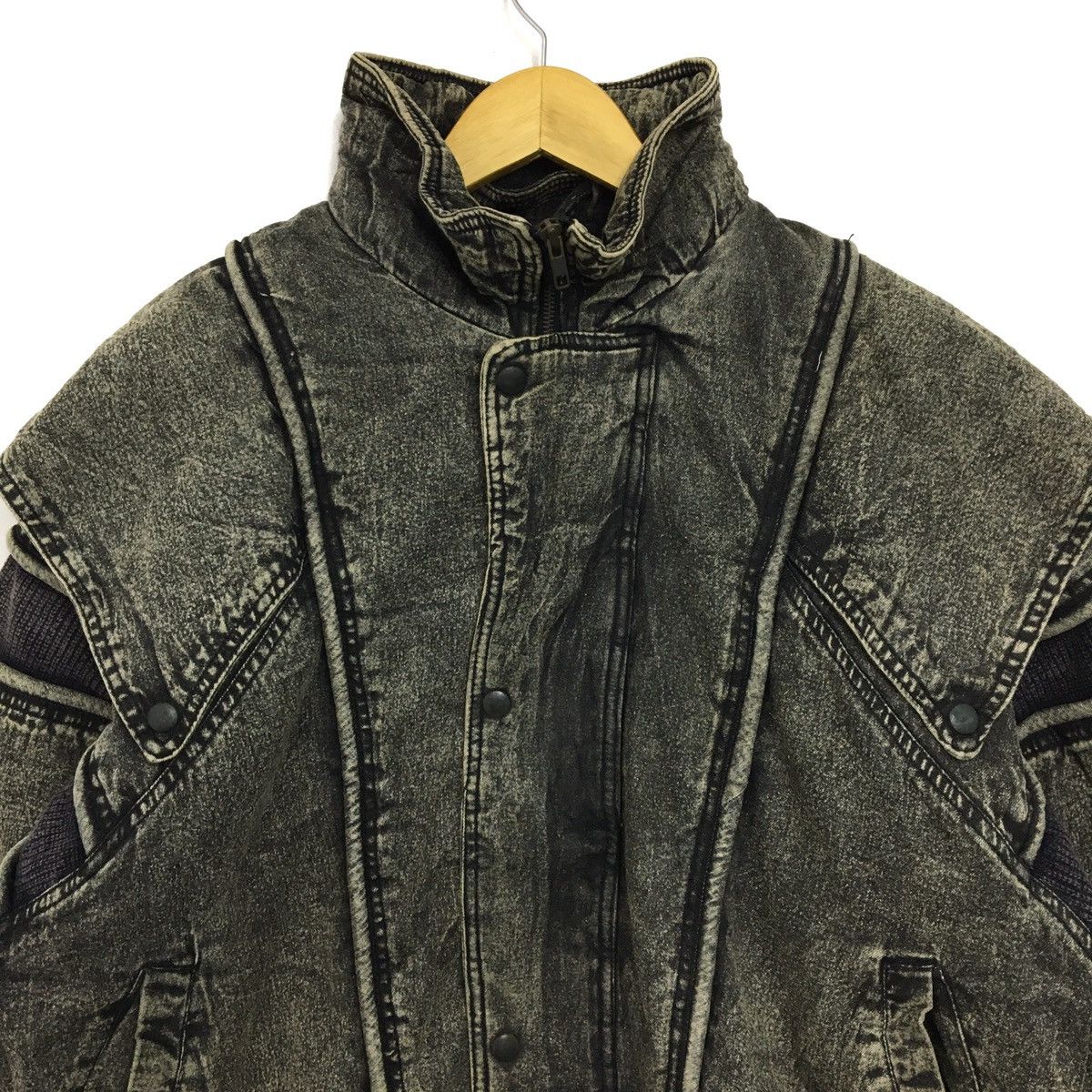 Vintage Vintage Motorcycle Denim Jacket Zip Up Size L Size US L / EU 52-54 / 3 - 2 Thumbnail