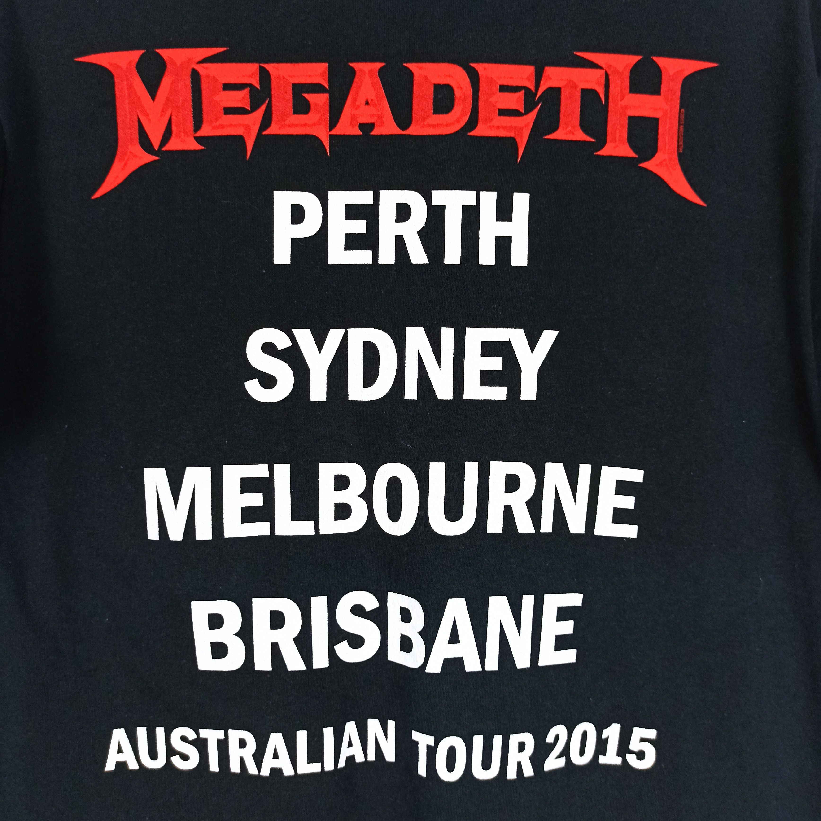Band Tees Megadeth Australian Tour 2015 Rock band Tshirt Promo Size US M / EU 48-50 / 2 - 5 Thumbnail