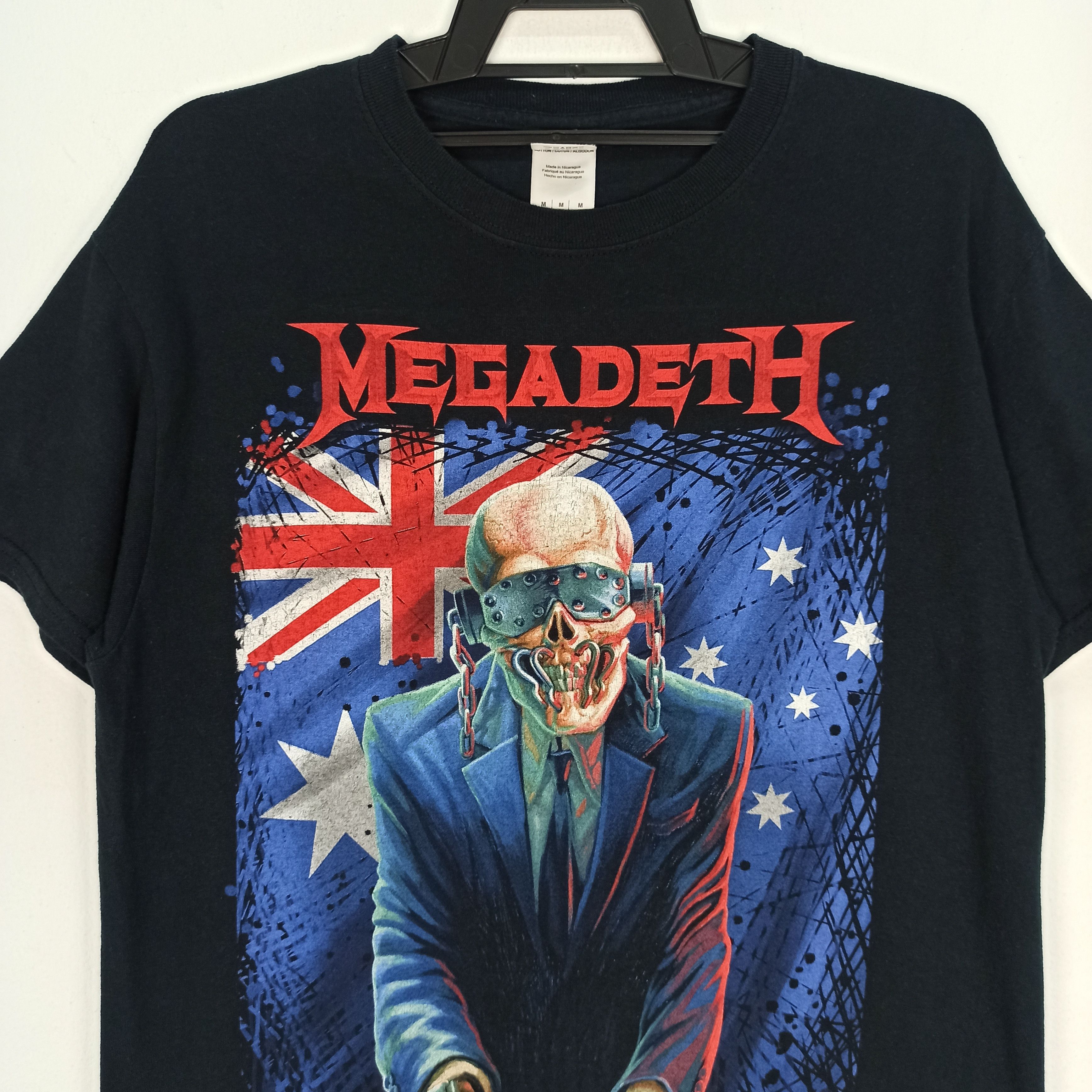 Band Tees Megadeth Australian Tour 2015 Rock band Tshirt Promo Size US M / EU 48-50 / 2 - 3 Thumbnail