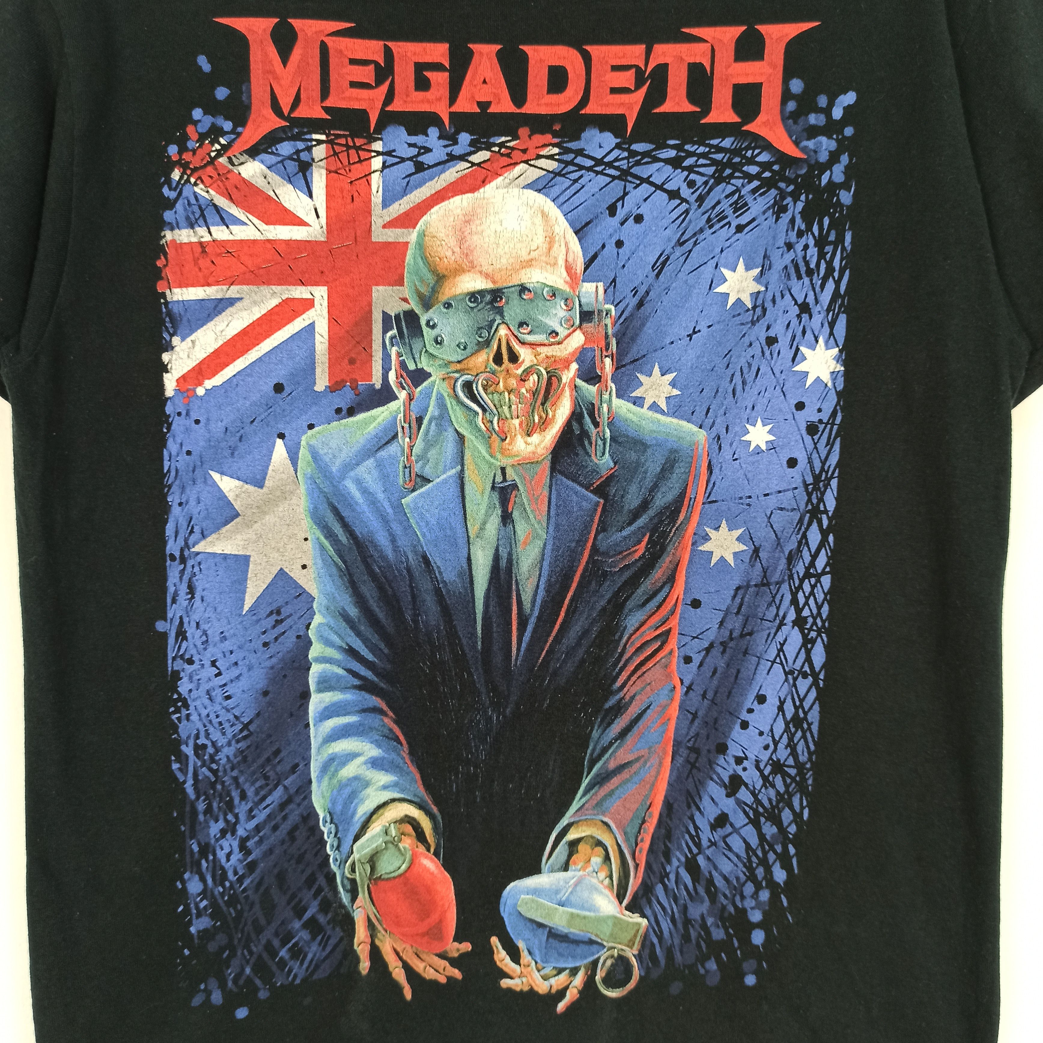 Band Tees Megadeth Australian Tour 2015 Rock band Tshirt Promo Size US M / EU 48-50 / 2 - 2 Thumbnail
