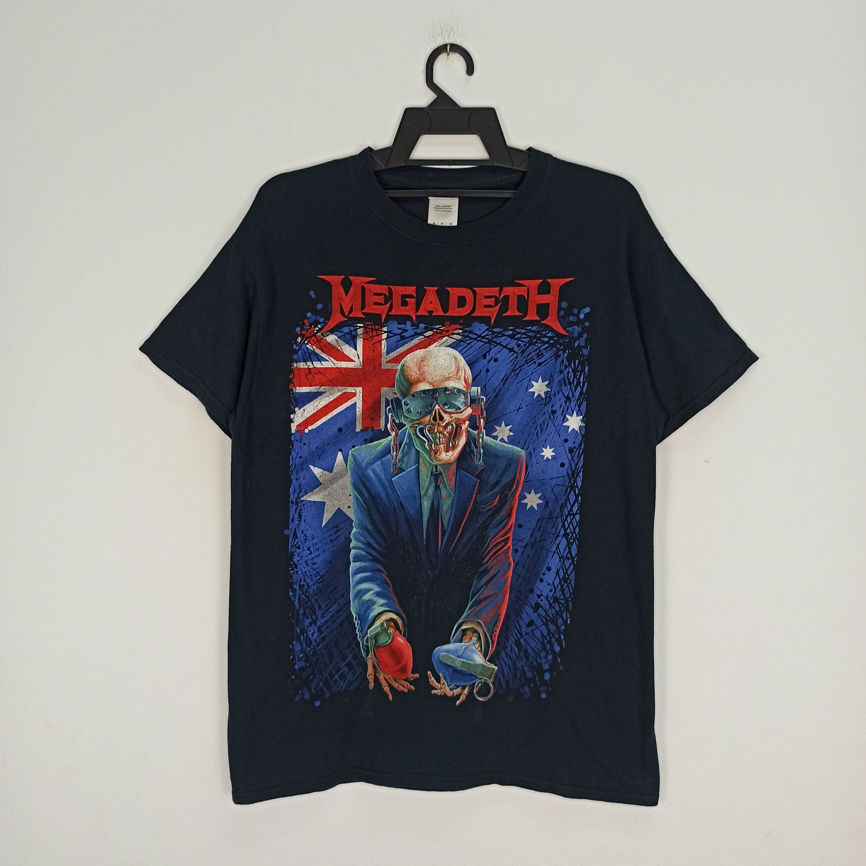 Band Tees Megadeth Australian Tour 2015 Rock band Tshirt Promo Size US M / EU 48-50 / 2 - 1 Thumbnail