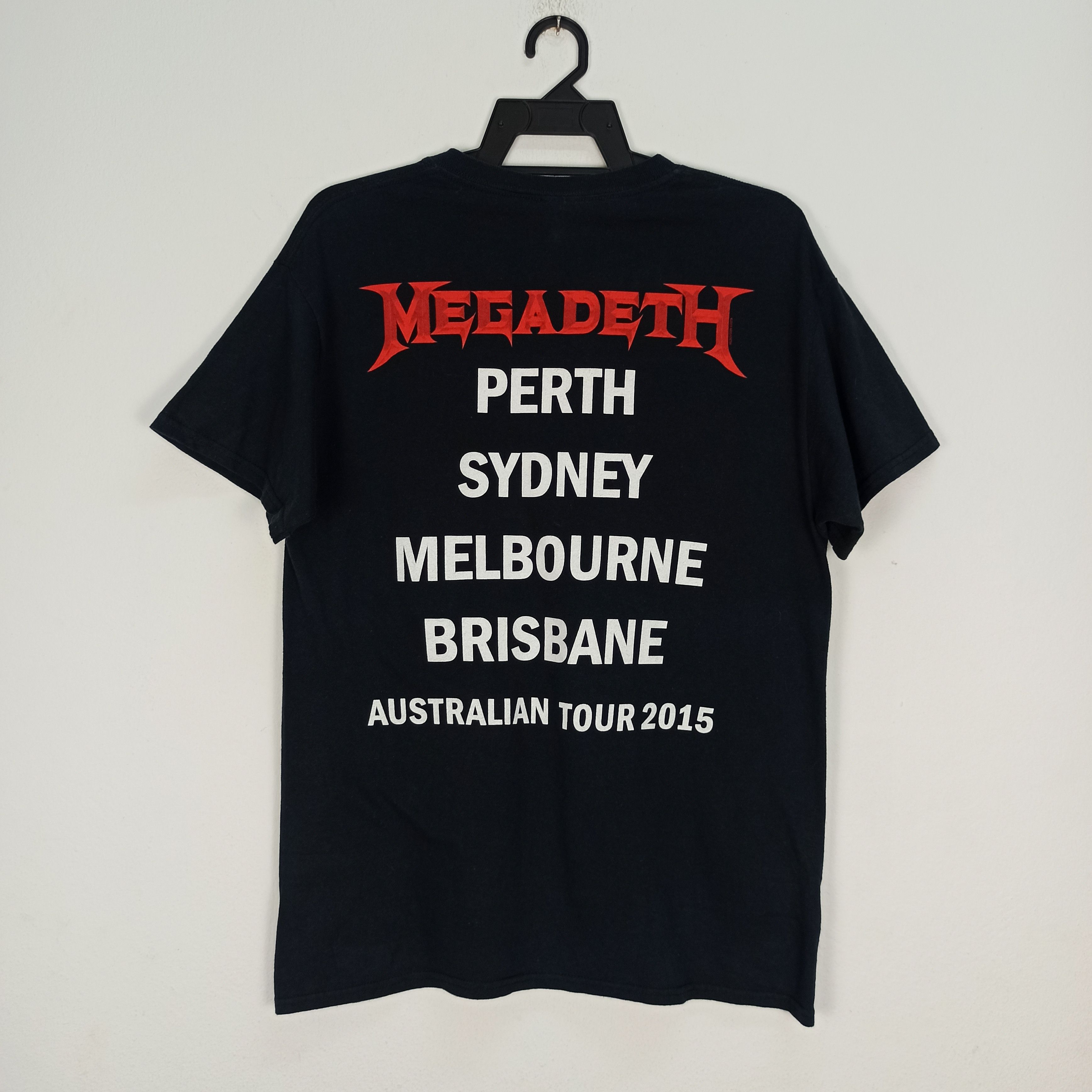 Band Tees Megadeth Australian Tour 2015 Rock band Tshirt Promo Size US M / EU 48-50 / 2 - 4 Thumbnail