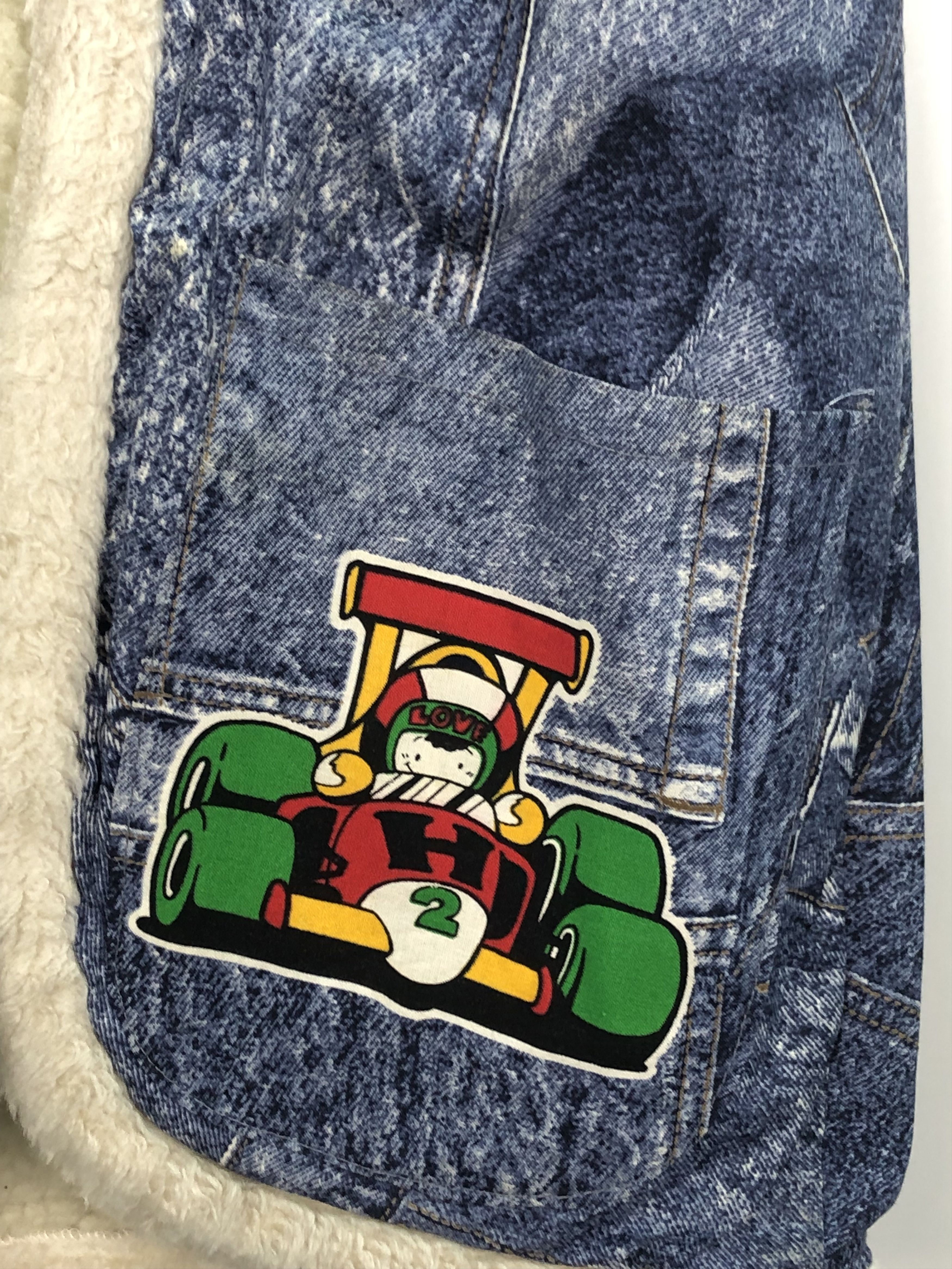Japanese Brand Vintage Japanese Sheepskin Vest Denim J0229 Size 36R - 4 Thumbnail