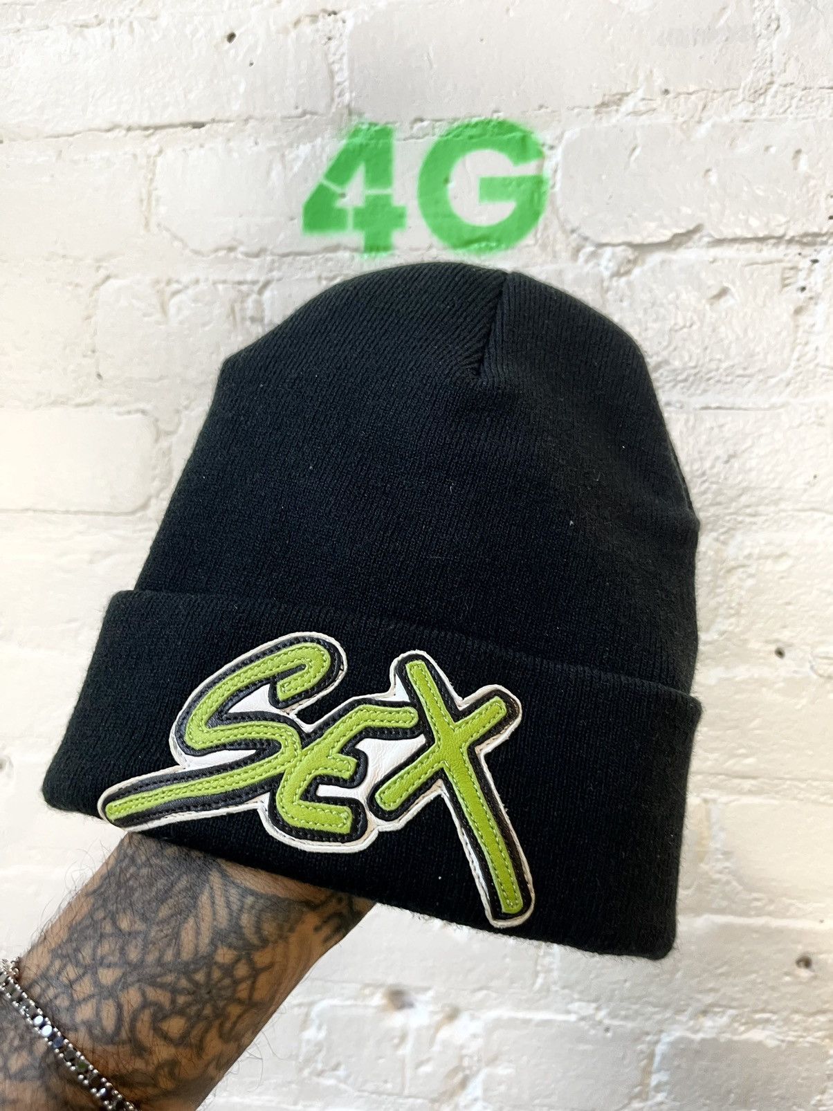 Pre-owned Chrome Hearts New Sex Patch Hat Beanie Matty Boy