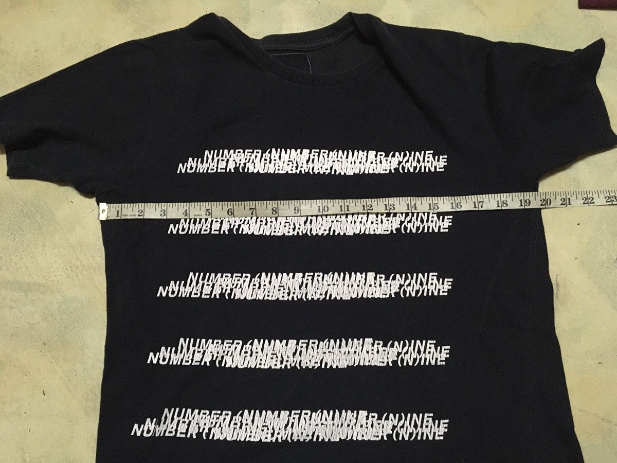 Number (N)ine Number (N)ine Logo Border Cut And Sew TShirt Size US L / EU 52-54 / 3 - 12 Thumbnail