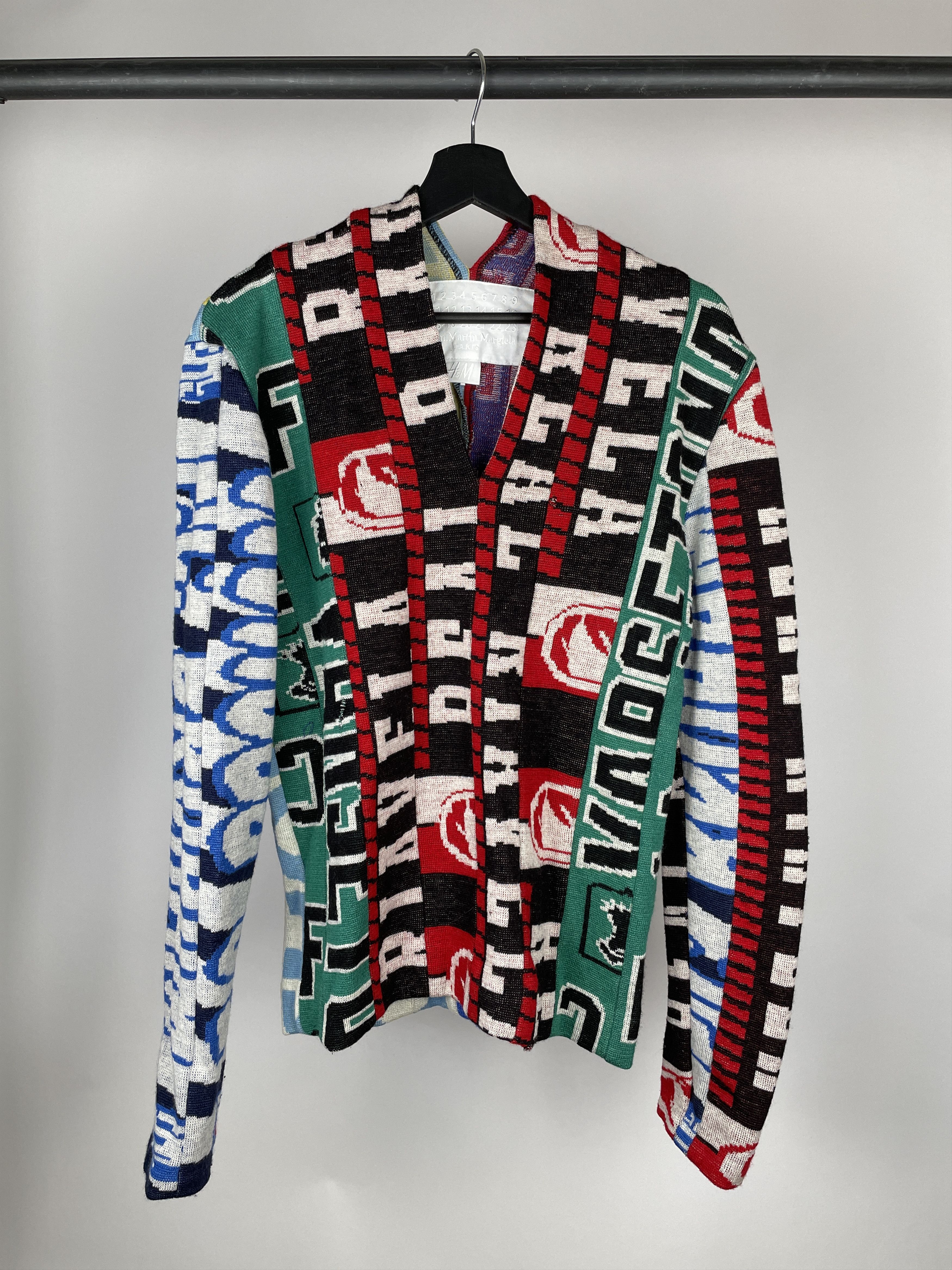 image of H&m x Maison Margiela Reconstructed Scarf Sweater, Men's (Size Small)