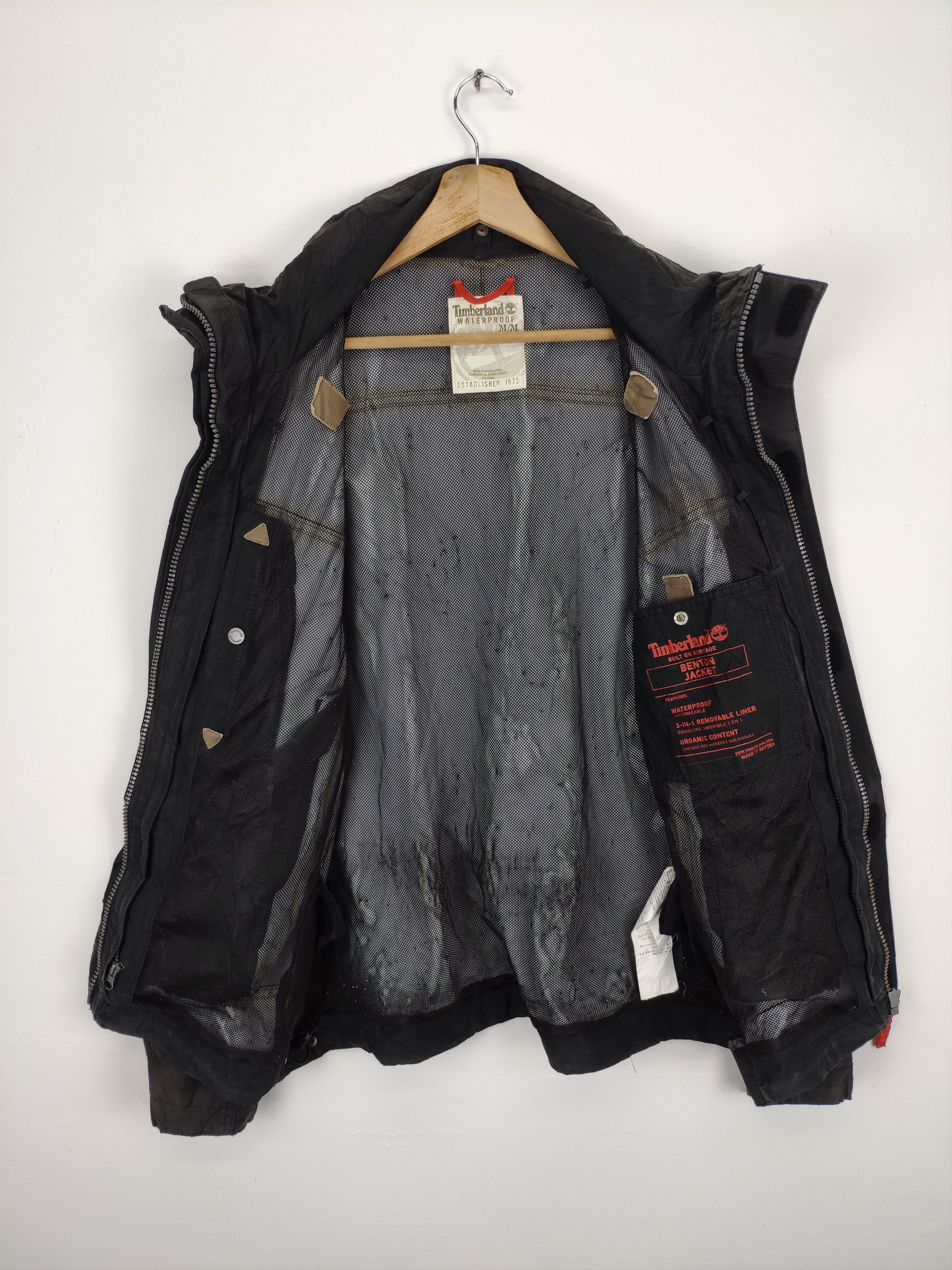Timberland × Vintage Vintage 1990s Timberland Waterproof Jacket Full Zip Size US M / EU 48-50 / 2 - 13 Thumbnail