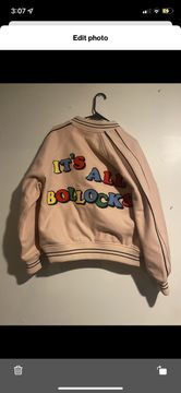 Supreme Supreme Jamie Reid It's All Bollocks Varsity Jacket | Grailed