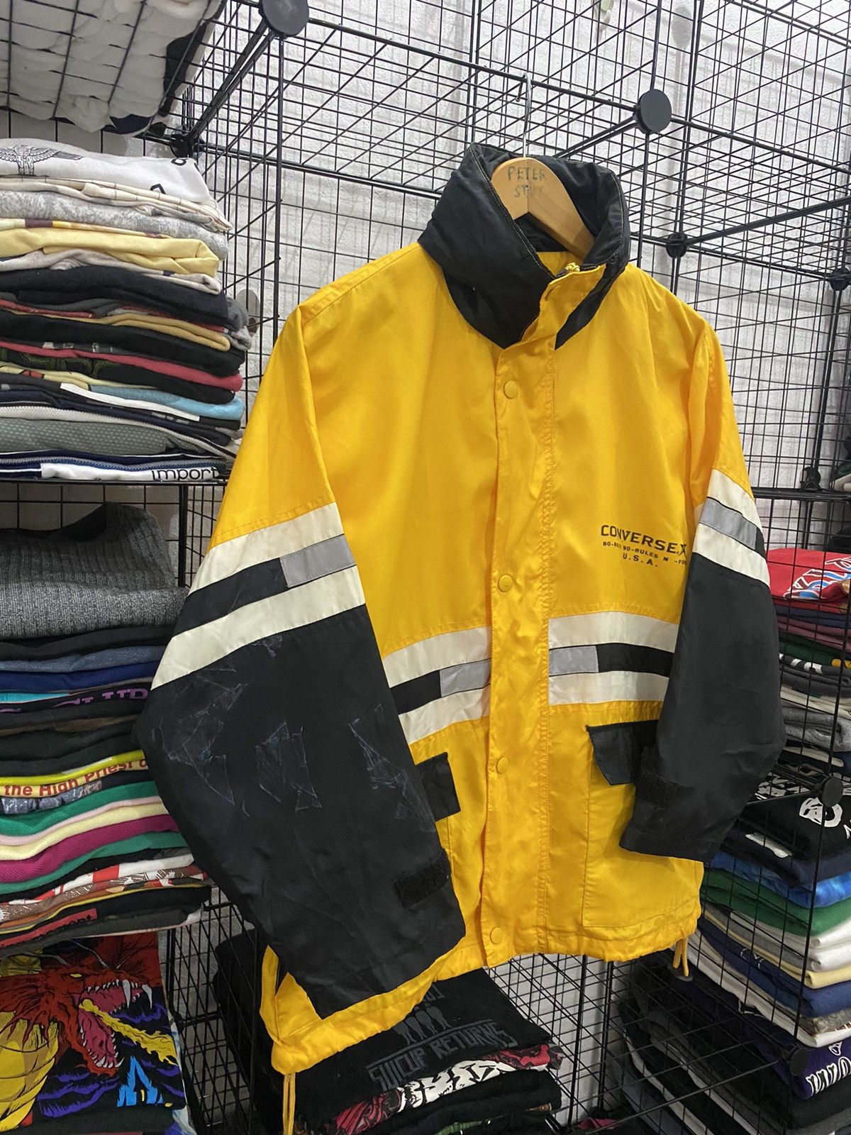 Converse Vintage Converse Windbreaker Nice Design Size US L / EU 52-54 / 3 - 4 Thumbnail