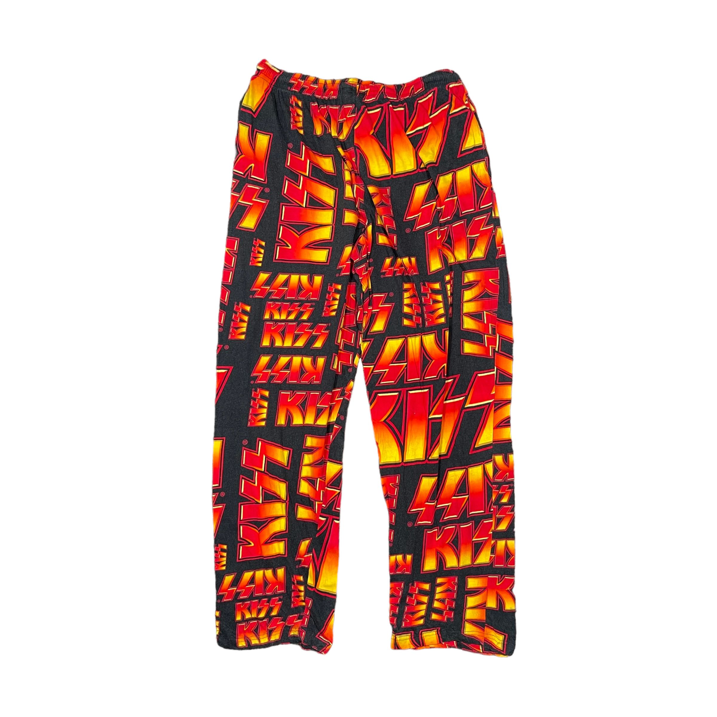 Band Tees × KISS × Seditionaries Kiss Rock Band Flame Full Print Baggy Pants Size US 33 - 2 Thumbnail