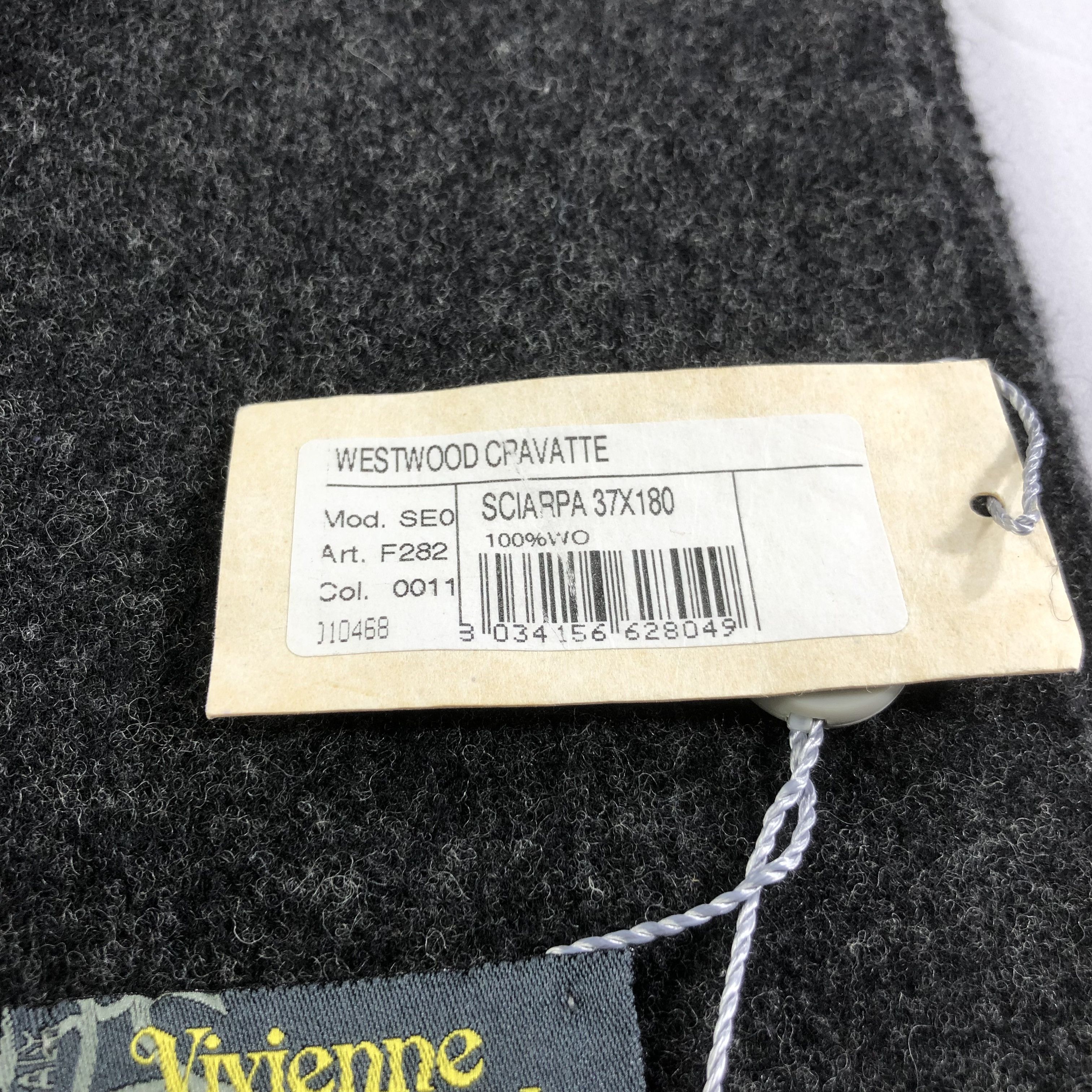 Vivienne Westwood Vivienne Westwood Plain Wool Scarf Muffler V1436 Size ONE SIZE - 7 Thumbnail