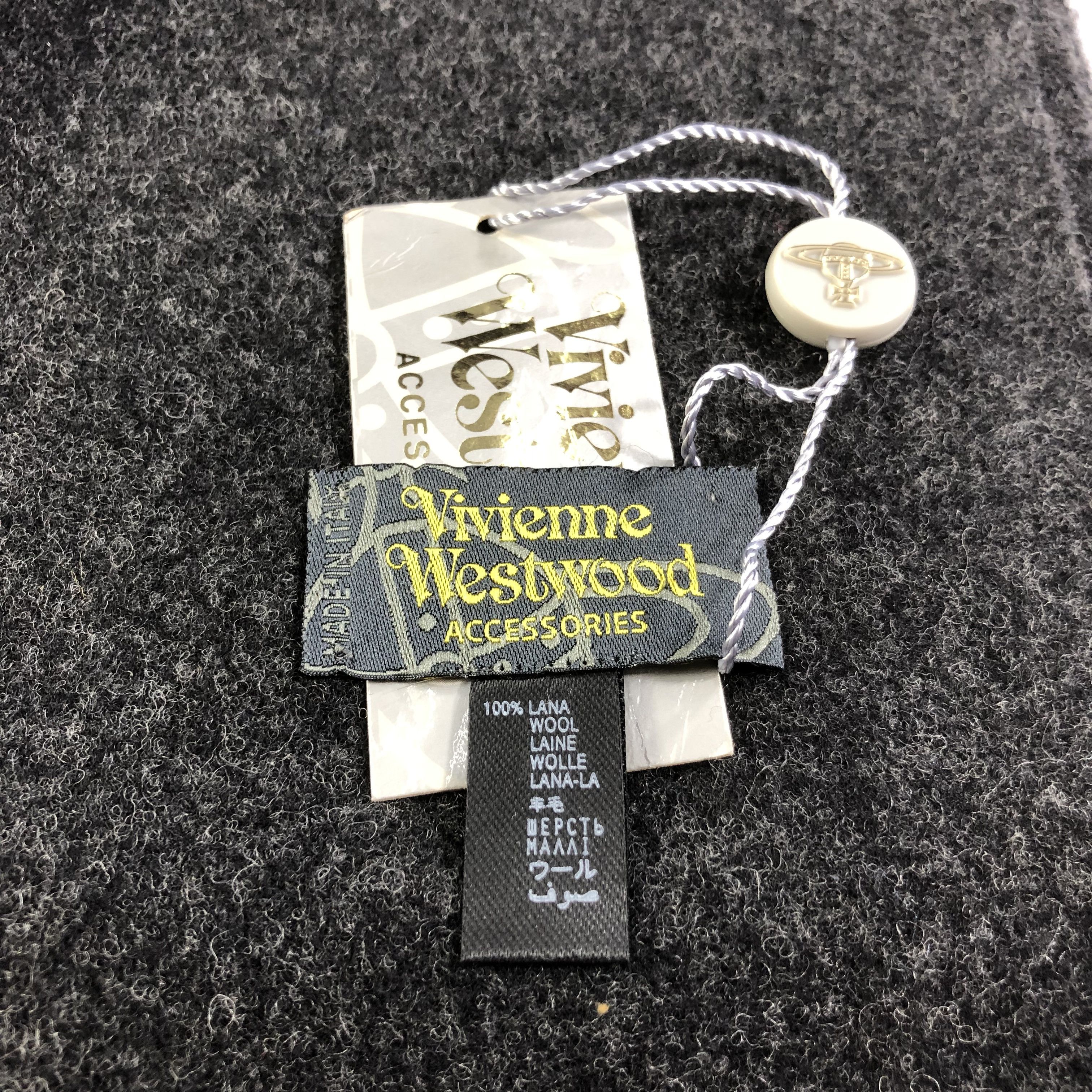 Vivienne Westwood Vivienne Westwood Plain Wool Scarf Muffler V1436 Size ONE SIZE - 5 Thumbnail