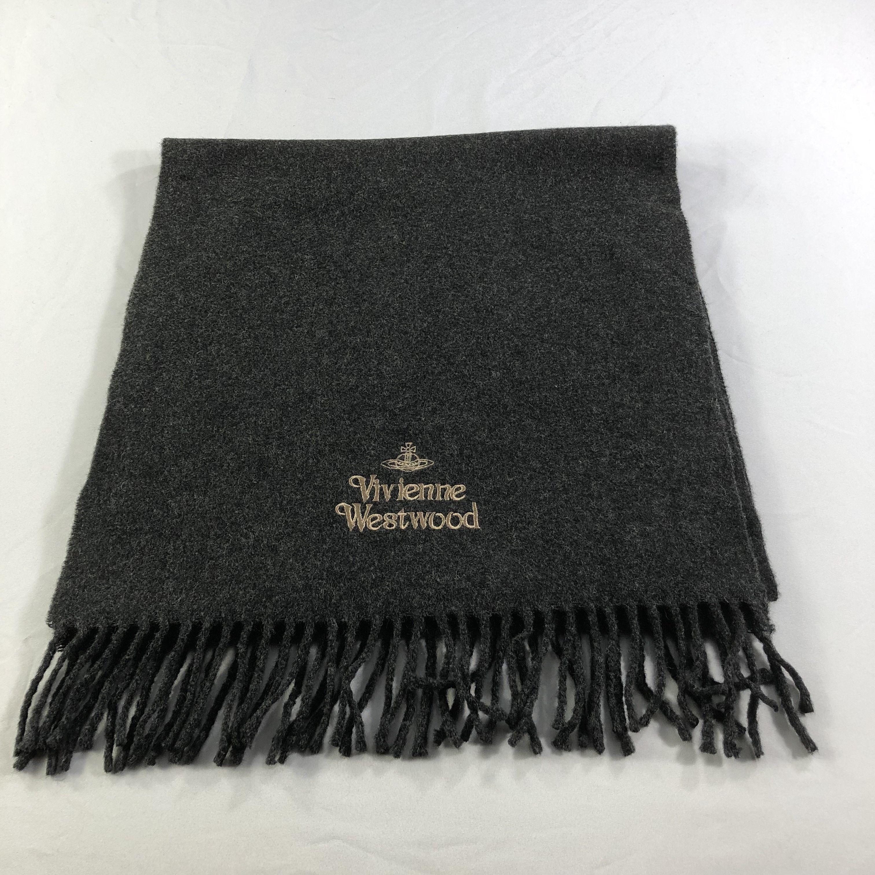 Vivienne Westwood Vivienne Westwood Plain Wool Scarf Muffler V1436 Size ONE SIZE - 1 Thumbnail
