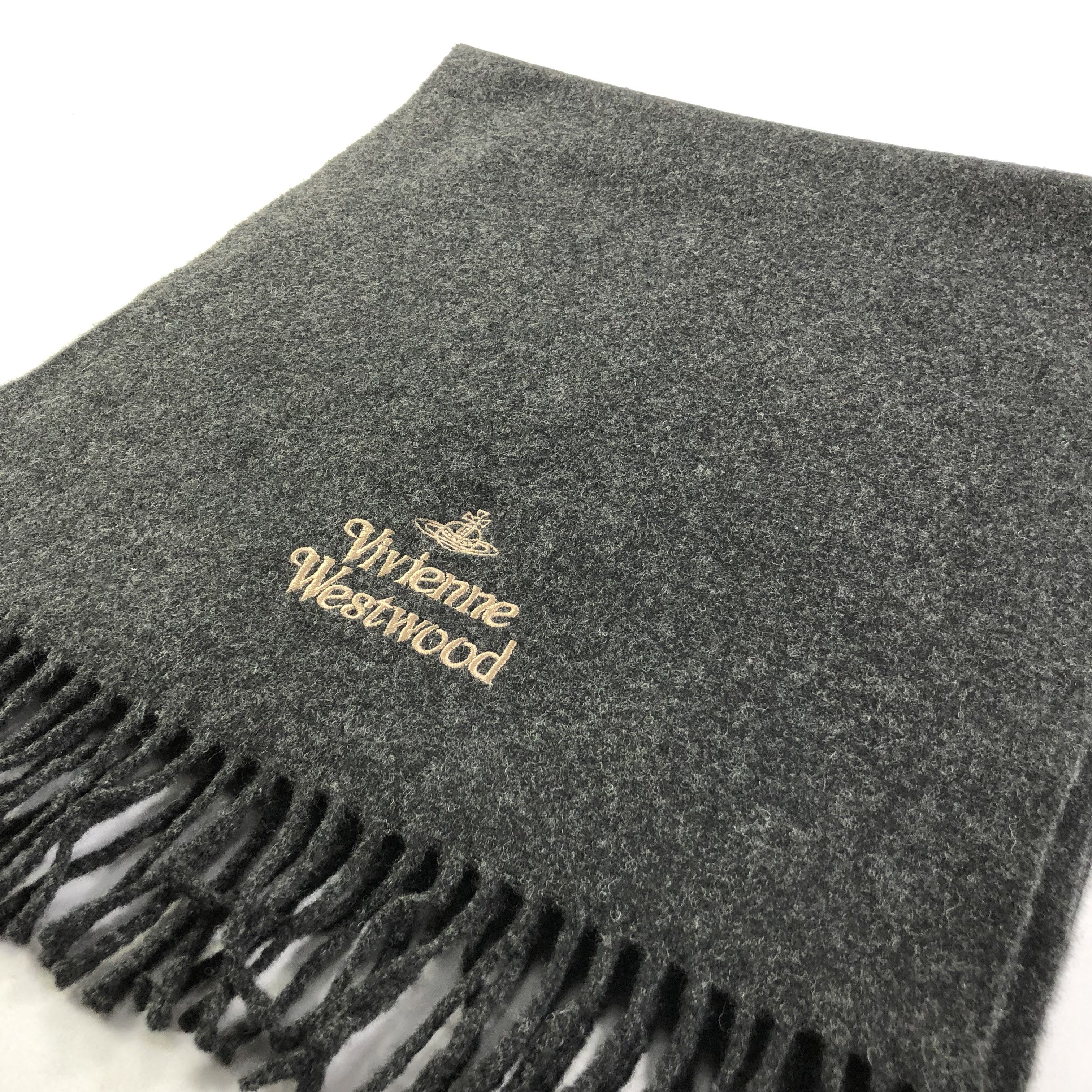 Vivienne Westwood Vivienne Westwood Plain Wool Scarf Muffler V1436 Size ONE SIZE - 3 Thumbnail