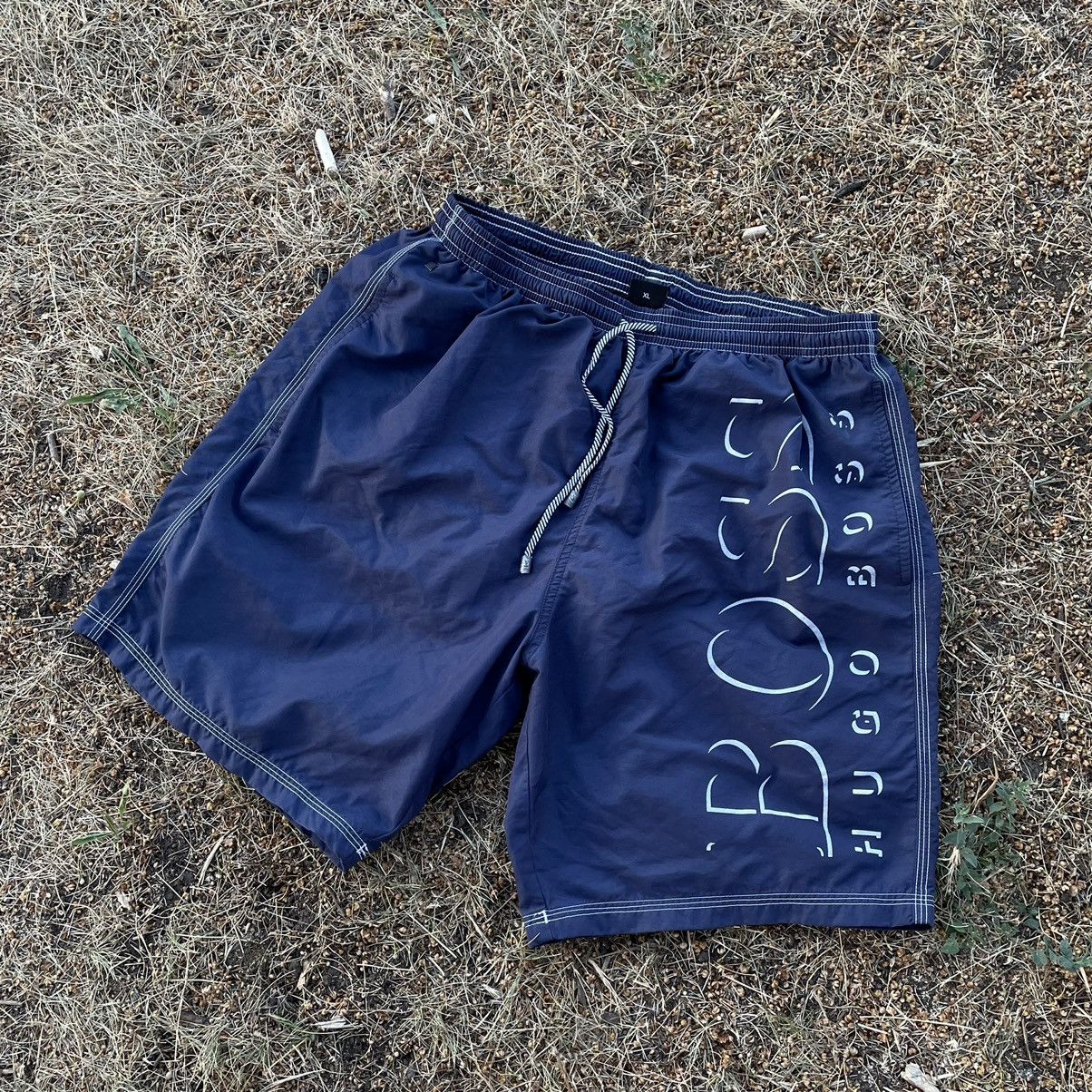 Vintage Vintage Y2K Hugo Boss Baggy Shorts Streetwear Blue Faded 32 Size US 32 / EU 48 - 3 Thumbnail