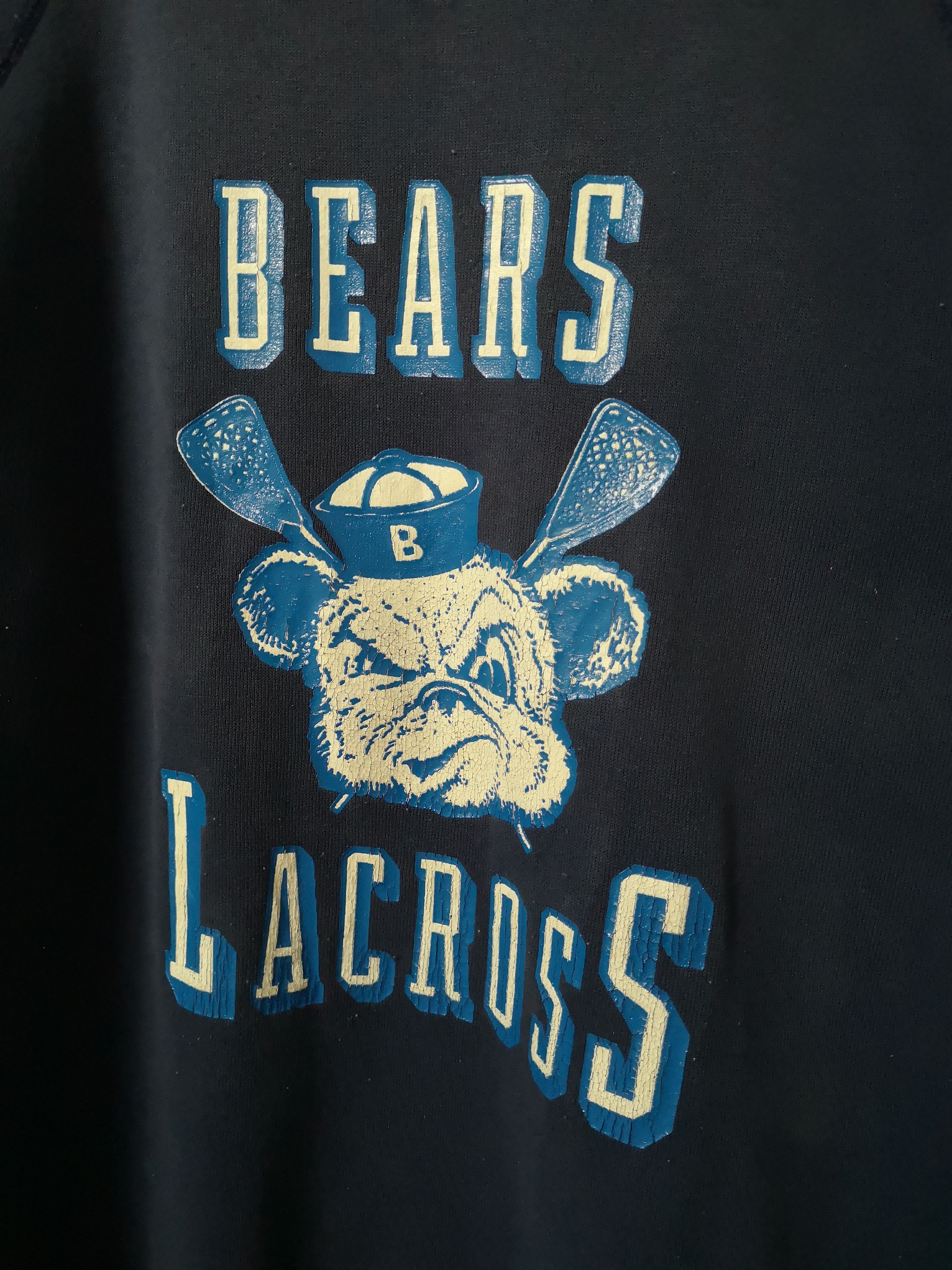 NHL × Vintage VINTAGE BLACK BEARS LACROSS SWEATSHIRT Size US M / EU 48-50 / 2 - 2 Thumbnail