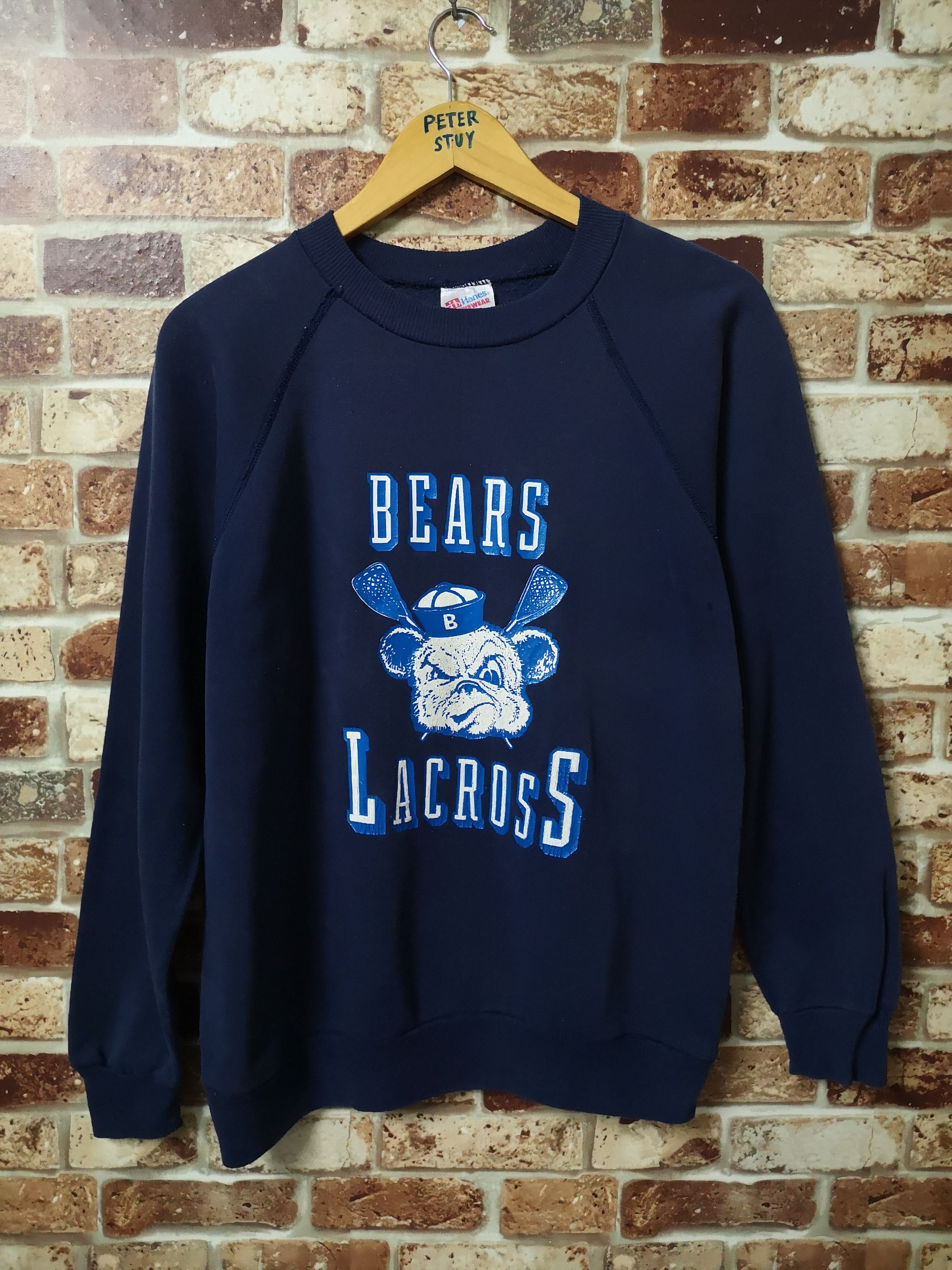 VINTAGE BLACK BEARS LACROSS SWEATSHIRT