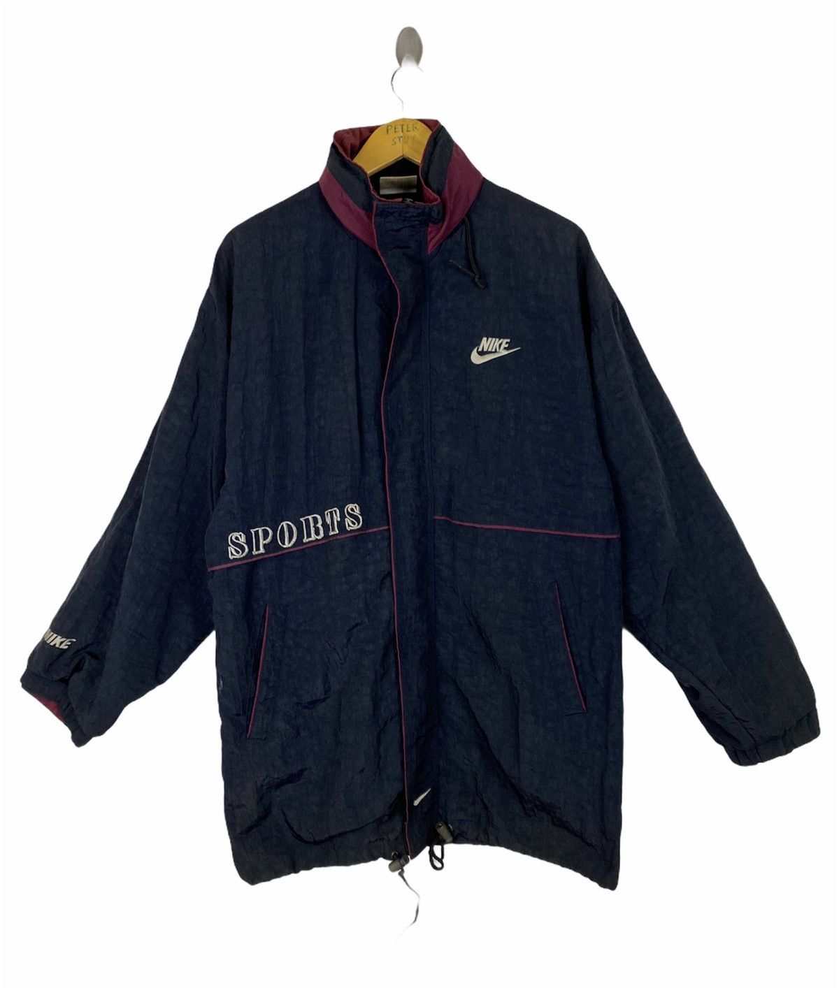Nike × Vintage Vintage Nike Sport USA Flag Zipper Jacket - Large Size Size US L / EU 52-54 / 3 - 2 Thumbnail