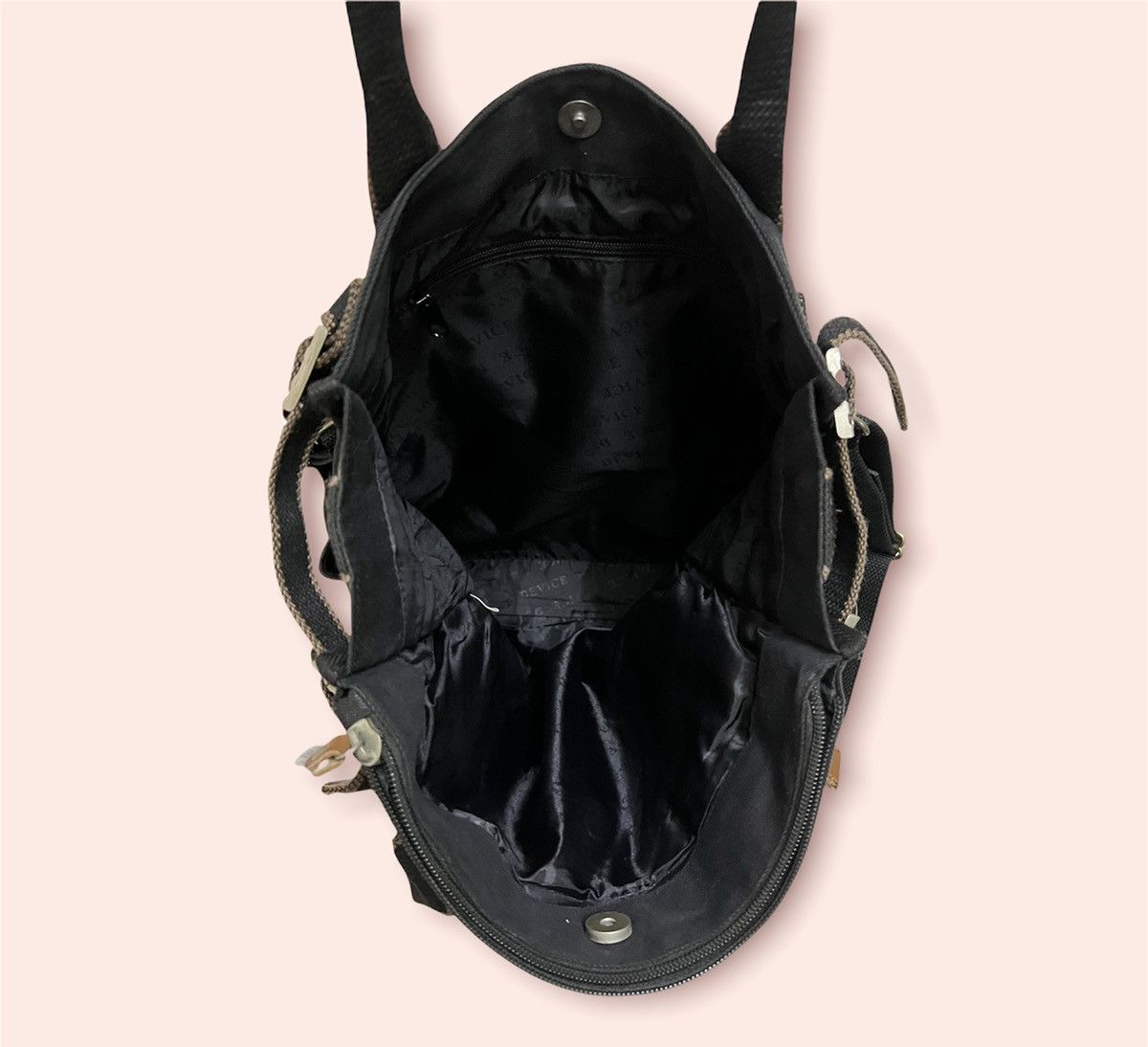 Japanese Brand DEVICE 2 WAY WAXED DENIM SHOULDER/TOTE Size ONE SIZE - 10 Thumbnail