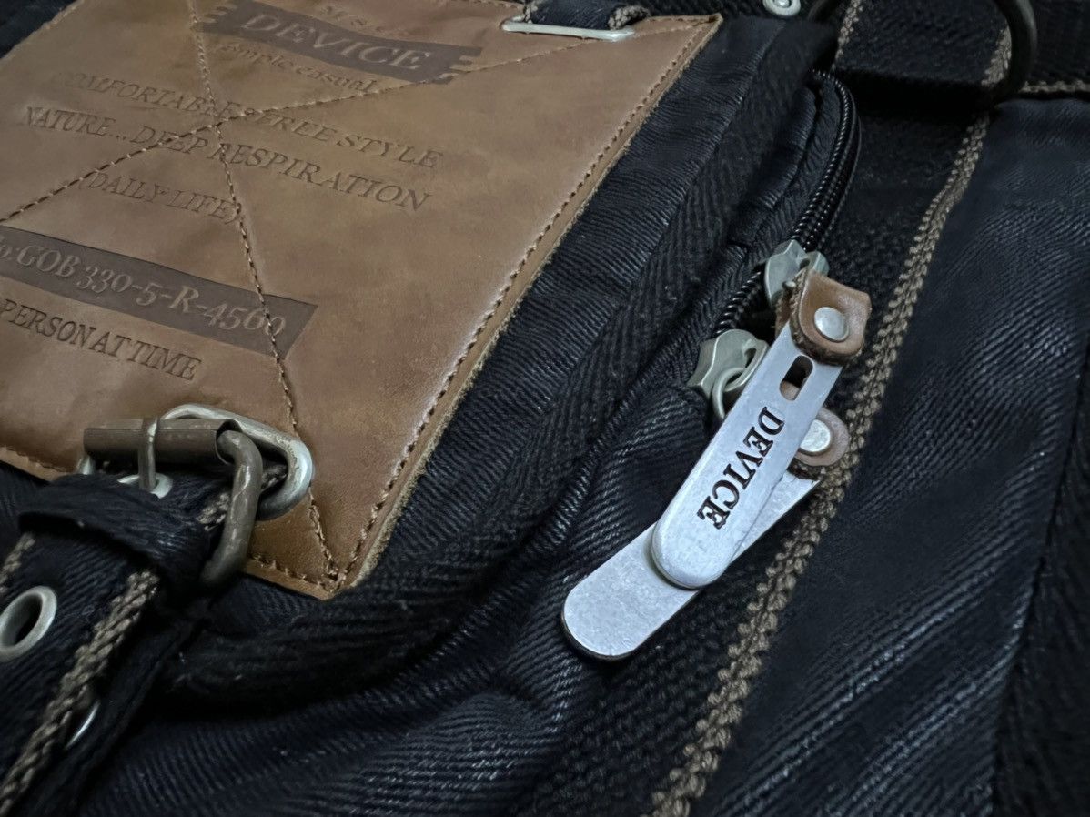 Japanese Brand DEVICE 2 WAY WAXED DENIM SHOULDER/TOTE Size ONE SIZE - 8 Thumbnail