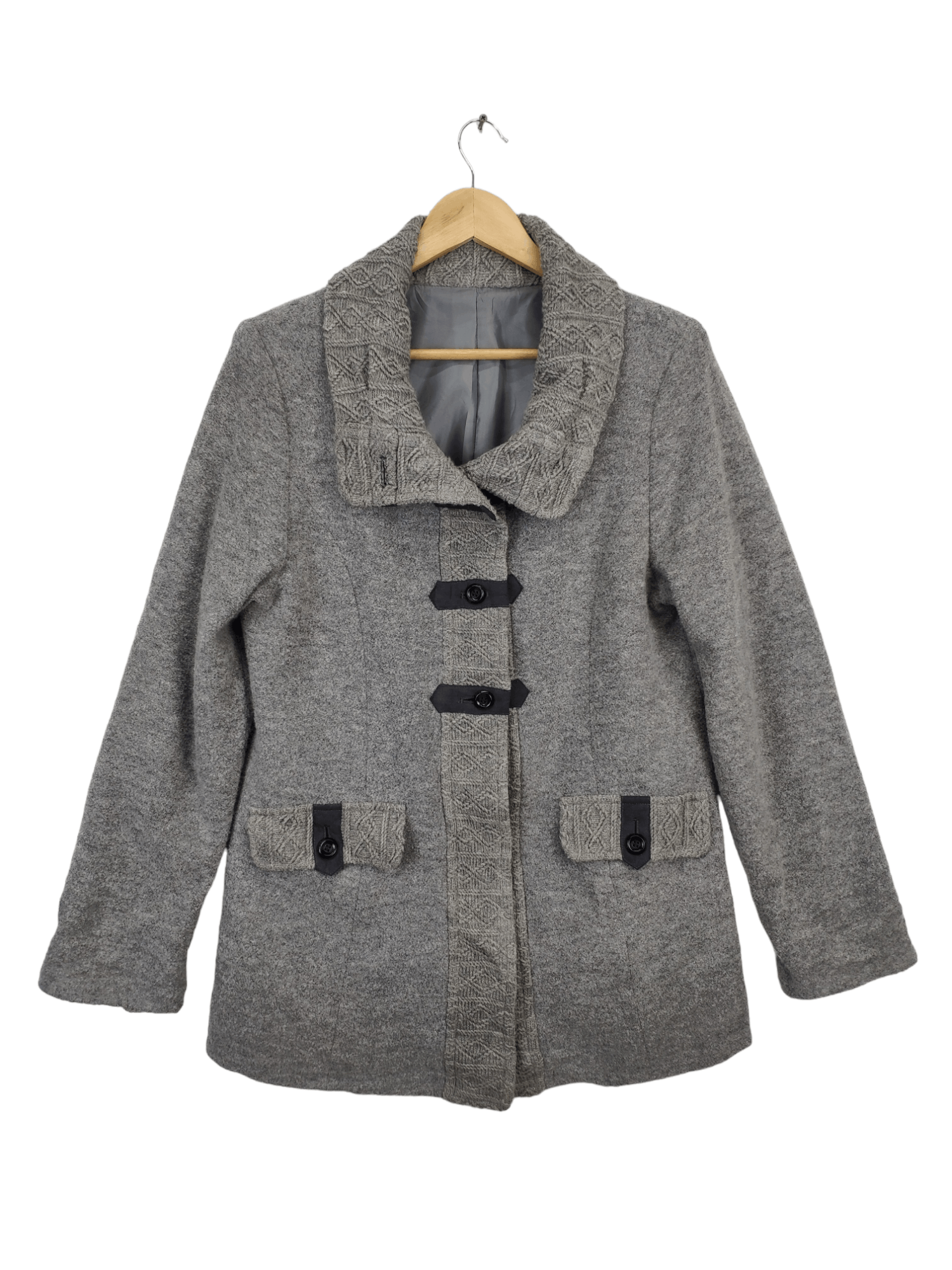 Vintage Vintage Wool Coat Jacket Japanese Brand Size M / US 6-8 / IT 42-44 - 1 Thumbnail