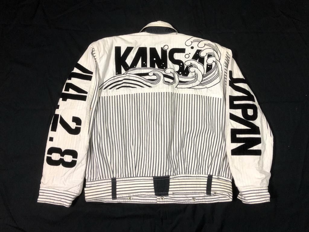 Kansai Yamamoto 💯📣MUST GONE🇯🇵 80’s KANSAI JAPAN BOMBER SPELLOUT BIG Size US M / EU 48-50 / 2 - 1 Thumbnail