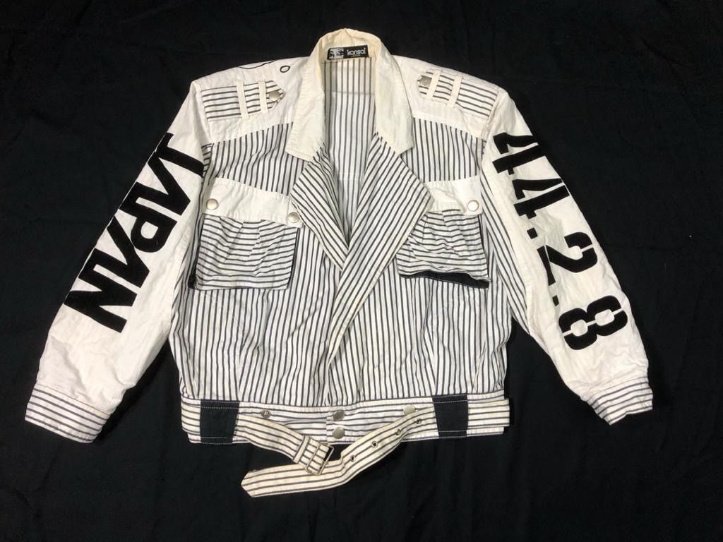 Kansai Yamamoto 💯📣MUST GONE🇯🇵 80’s KANSAI JAPAN BOMBER SPELLOUT BIG Size US M / EU 48-50 / 2 - 2 Thumbnail