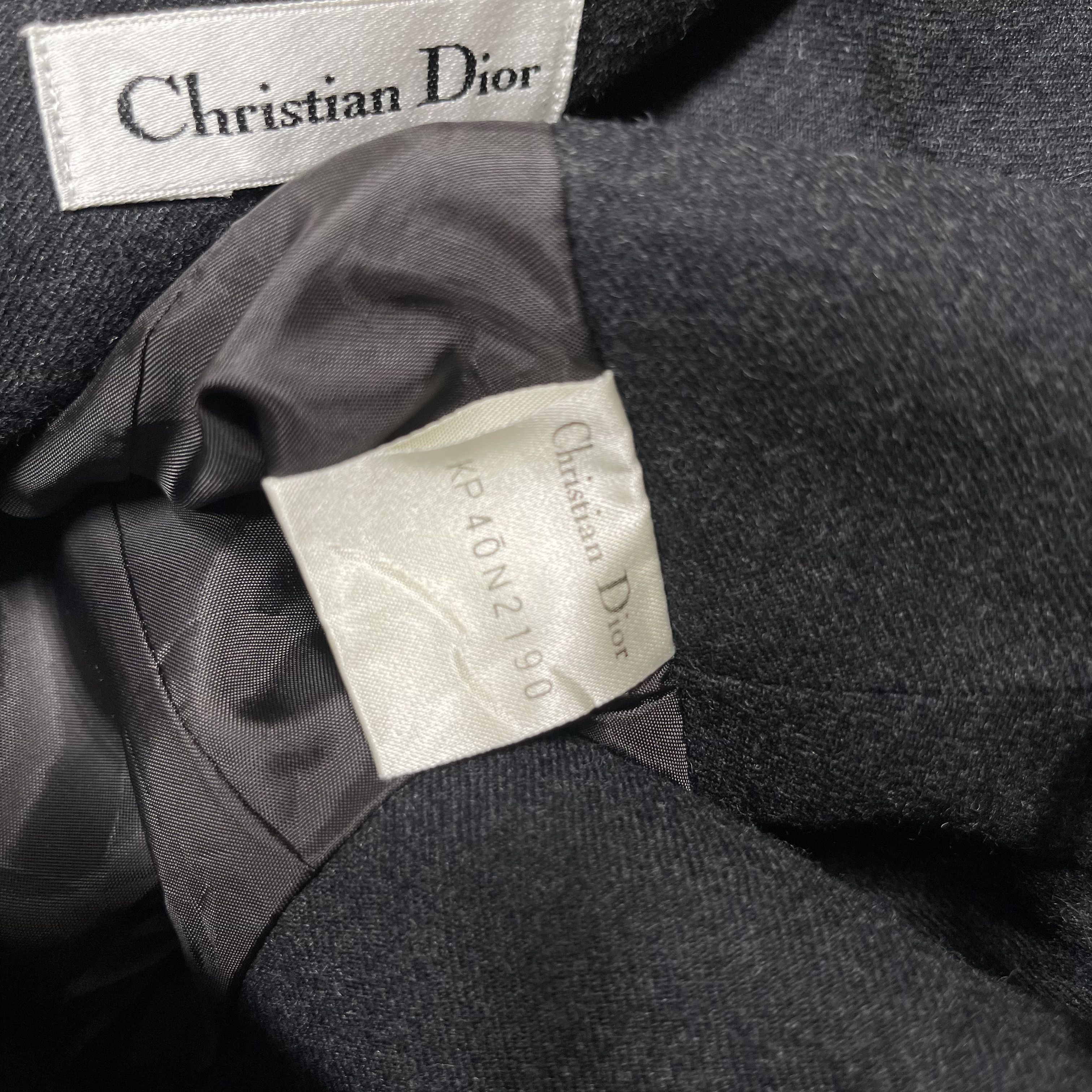 Christian Dior Monsieur × Vintage Christian Dior 1990s Pleated Wool Skirt Size 24" / US 00 / IT 34 - 7 Thumbnail