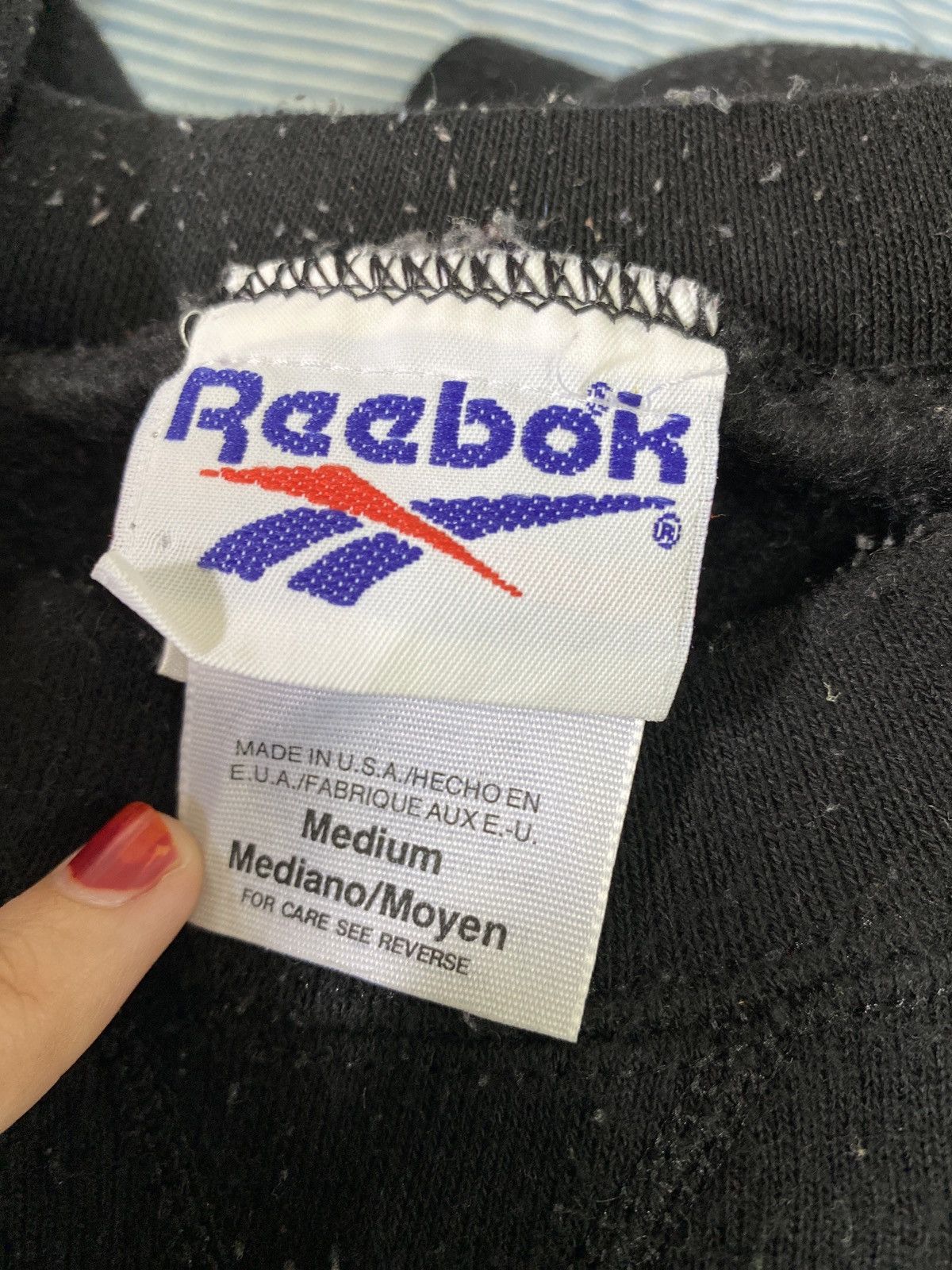 Reebok × Vintage Vintage 90’s Reebok logo sweatshirt Size US M / EU 48-50 / 2 - 3 Thumbnail