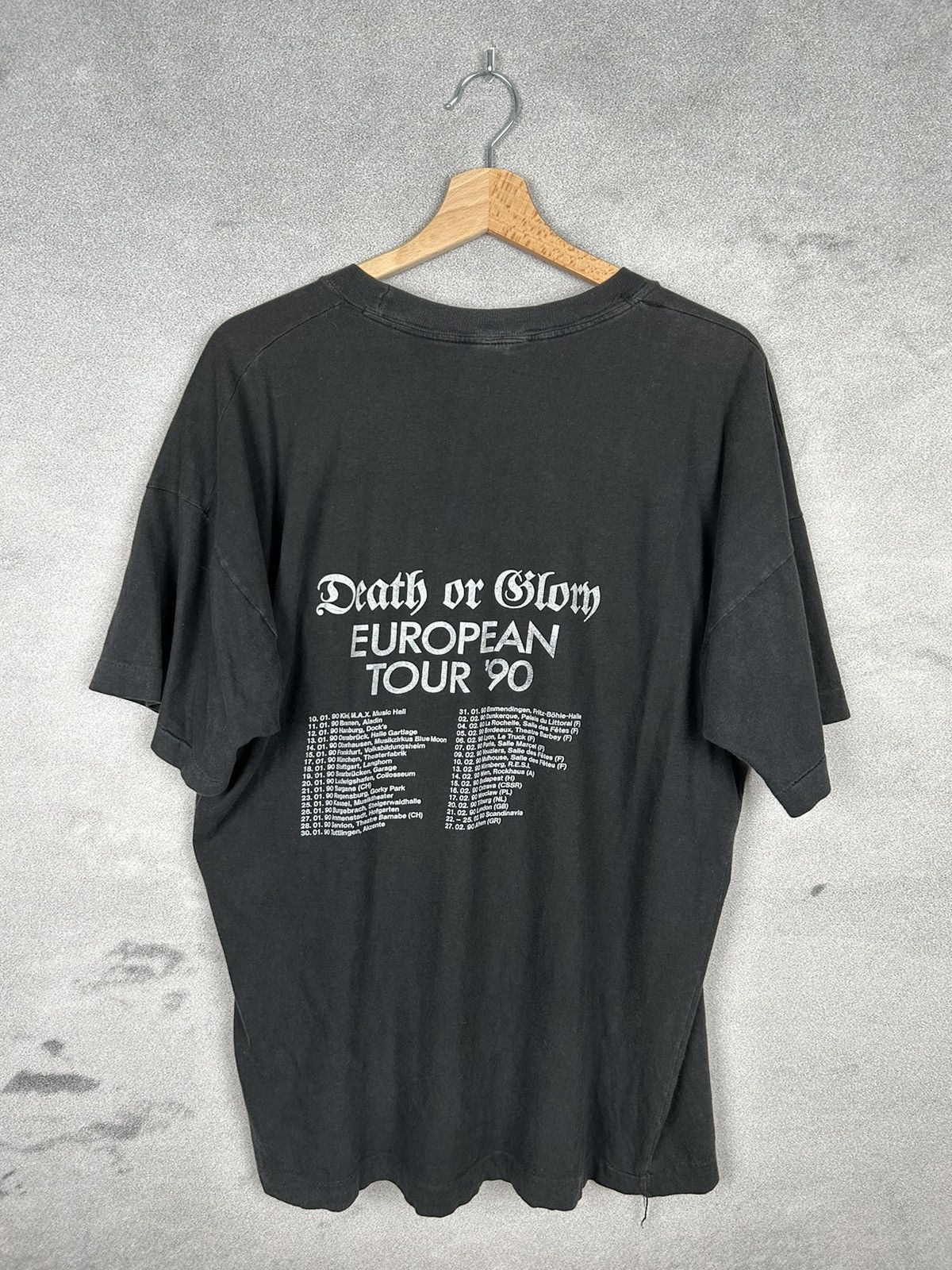 Band Tees Vintage Running Wild 1990 European Tour Ultra Rare Graphic Size US XL / EU 56 / 4 - 4 Thumbnail