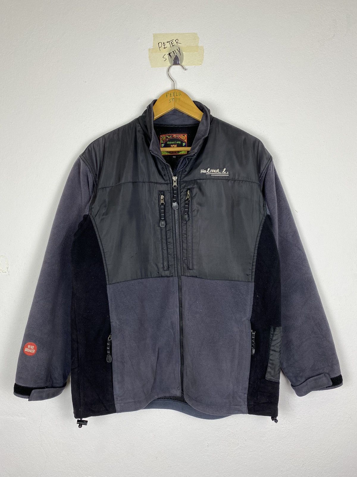 Japanese Brand Helmut Lang Wind Breaker Fleece Jacket Size US L / EU 52-54 / 3 - 2 Thumbnail