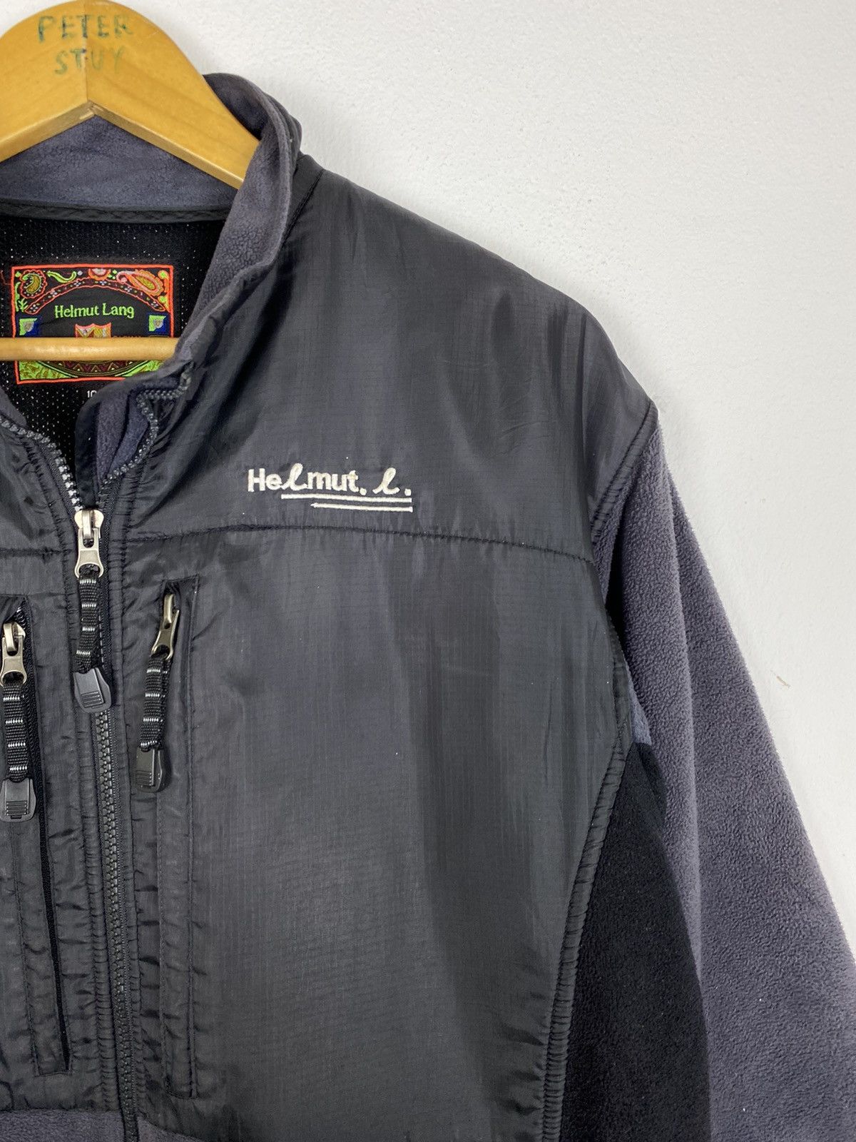 Japanese Brand Helmut Lang Wind Breaker Fleece Jacket Size US L / EU 52-54 / 3 - 7 Thumbnail