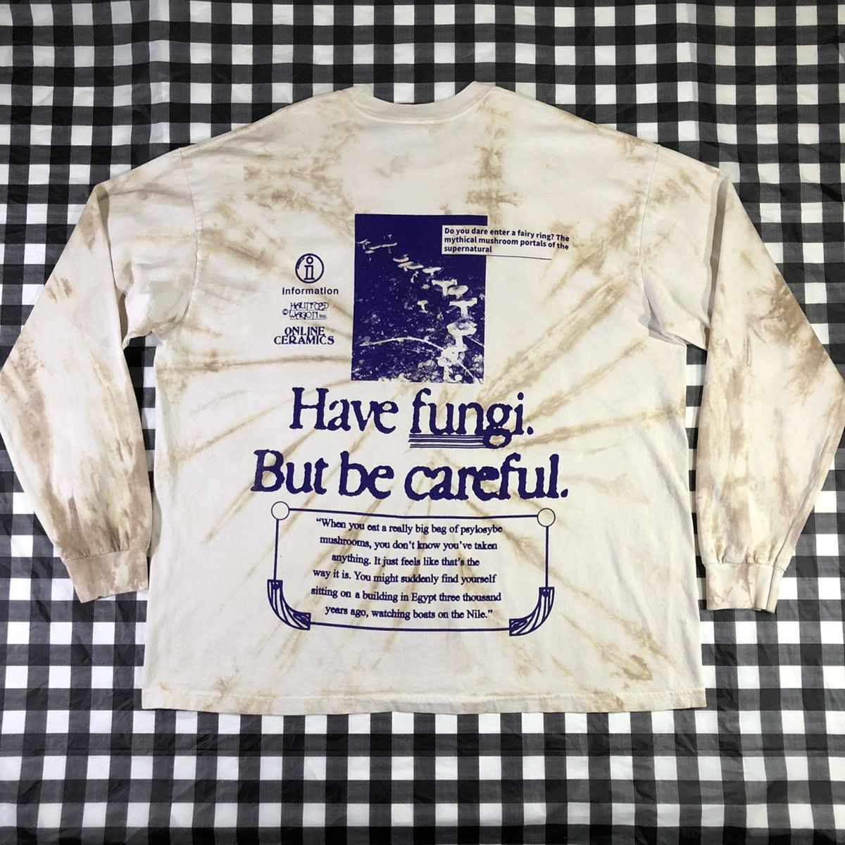 Online Ceramics Online Ceramics Mushroom House Have Fungi Mandala L/S Tee Size US XXL / EU 58 / 5 - 2 Thumbnail