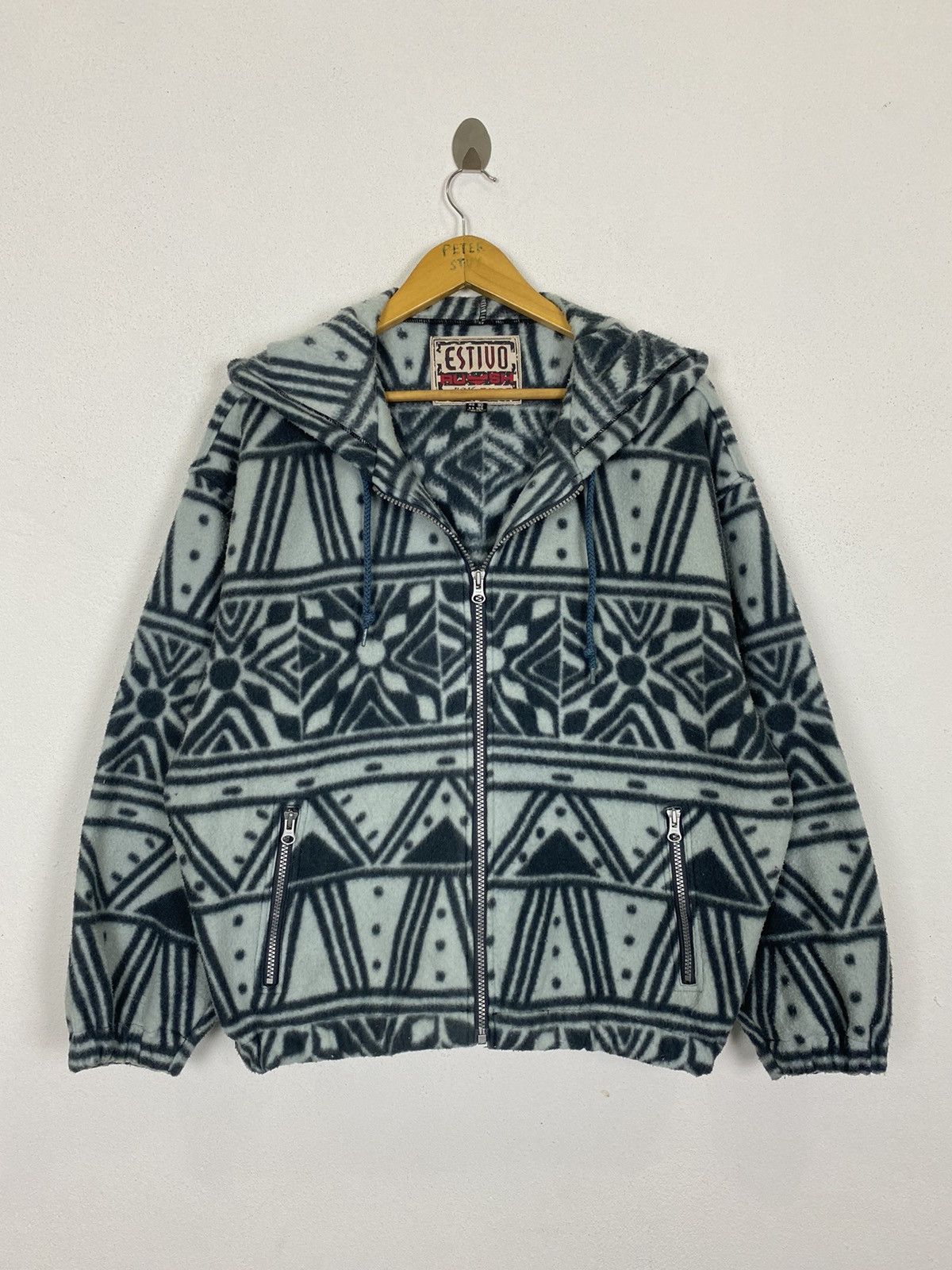 Goldwin × Vintage VINTAGE GOLDWIN PRINTED FLEECE HODDIES JACKET -GK118 Size US M / EU 48-50 / 2 - 2 Thumbnail