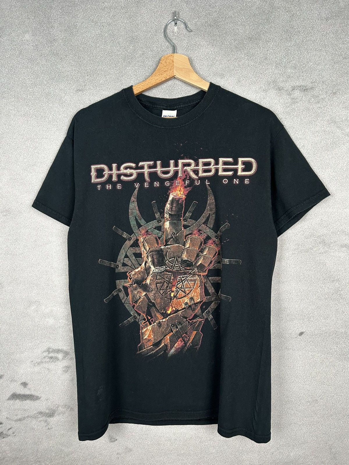 Vintage Disturbed Rock Band Tee Y2K Graphic Tour