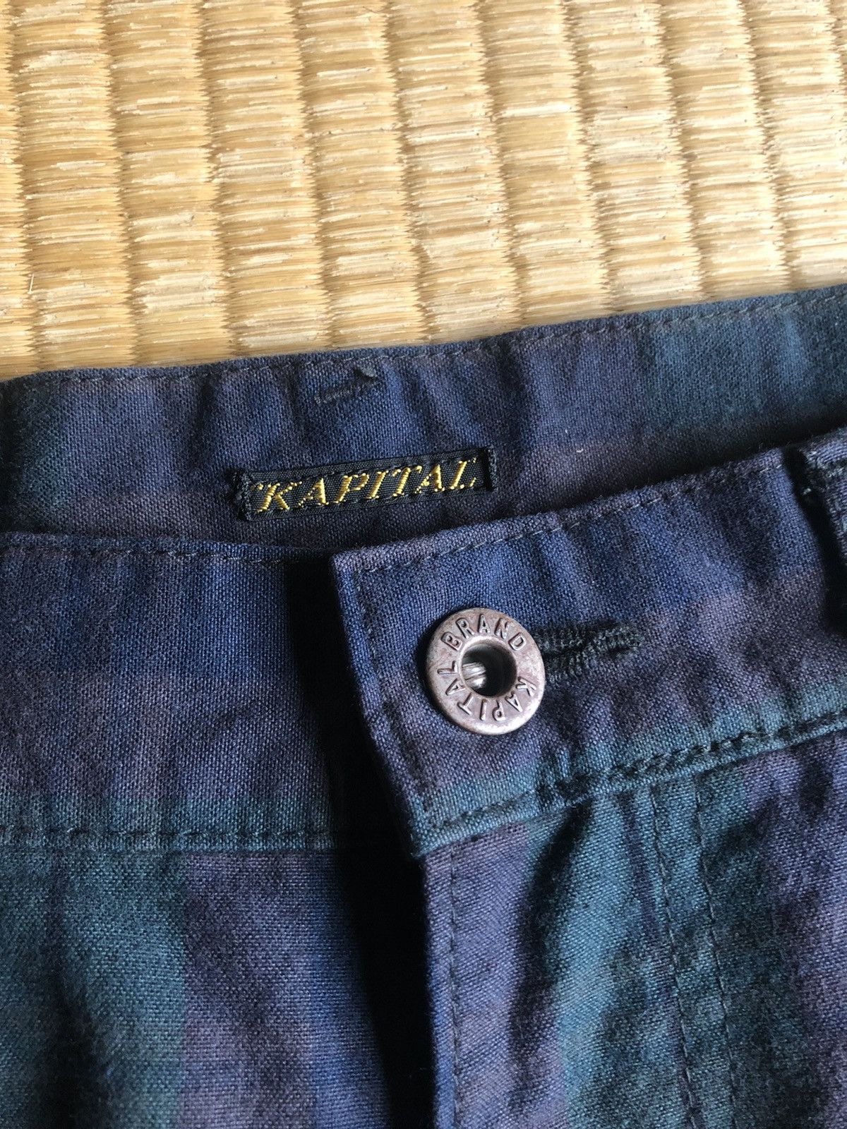 Kapital OG Kapital Kountry Check Cinch Back 🎈Worker Pants Size US 30 / EU 46 - 5 Thumbnail