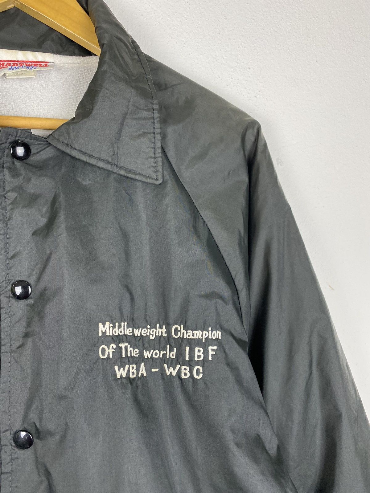 Vintage Vtg Middle Weight Champion Of The World Nylon Jacket Size US L / EU 52-54 / 3 - 3 Thumbnail