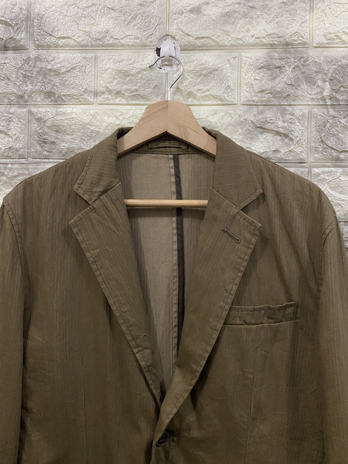 Issey Miyake × Japanese Brand Issey miyake by D’homme Ahomme cotton jacket Size US M / EU 48-50 / 2 - 5 Thumbnail