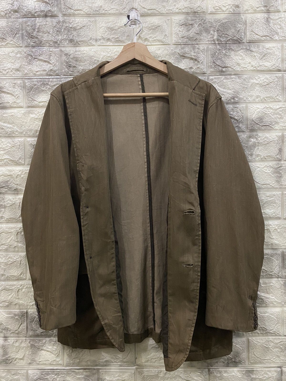 Issey Miyake × Japanese Brand Issey miyake by D’homme Ahomme cotton jacket Size US M / EU 48-50 / 2 - 8 Thumbnail