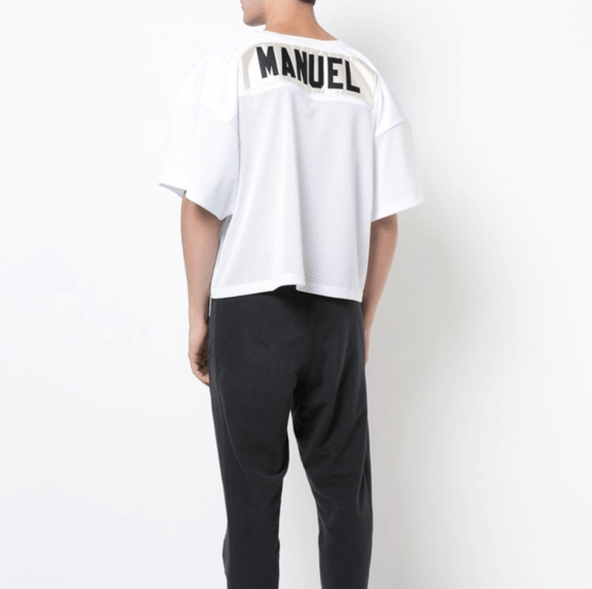 image of Fear Of God Crop Top Manuel Jersey Fifth Collection Size: L in White, Men's (Size Large)
