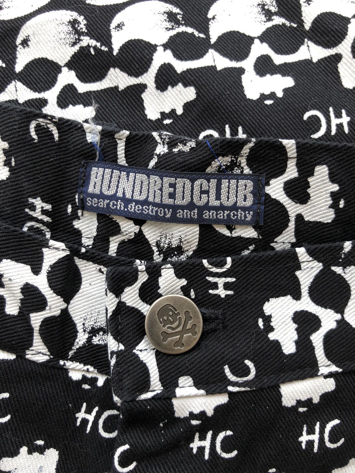 Hysteric Glamour RARE🔥HG 💀 All Overprinted Jacquard Anarchy Pants Size US 30 / EU 46 - 7 Thumbnail