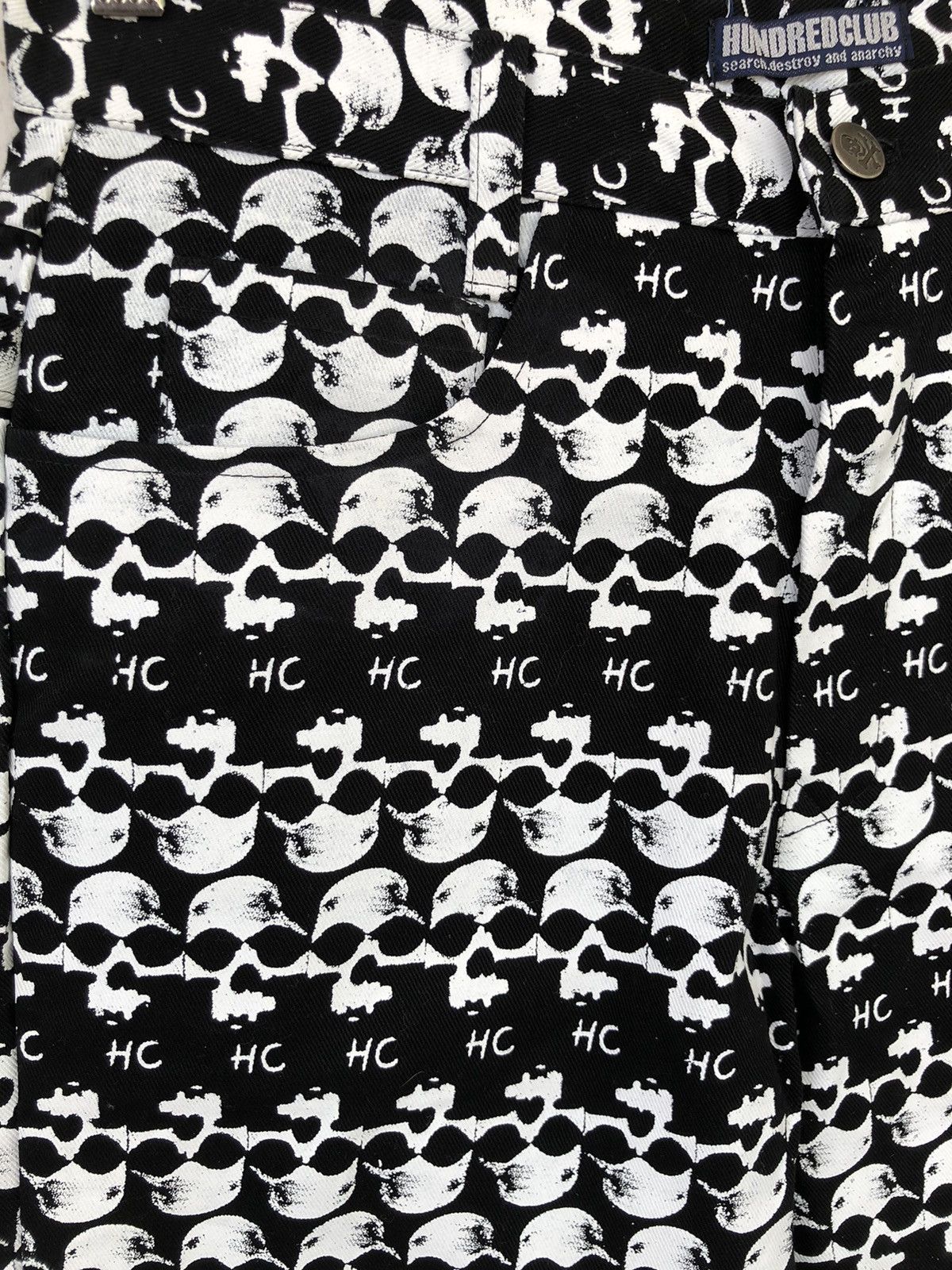 Hysteric Glamour RARE🔥HG 💀 All Overprinted Jacquard Anarchy Pants Size US 30 / EU 46 - 2 Thumbnail