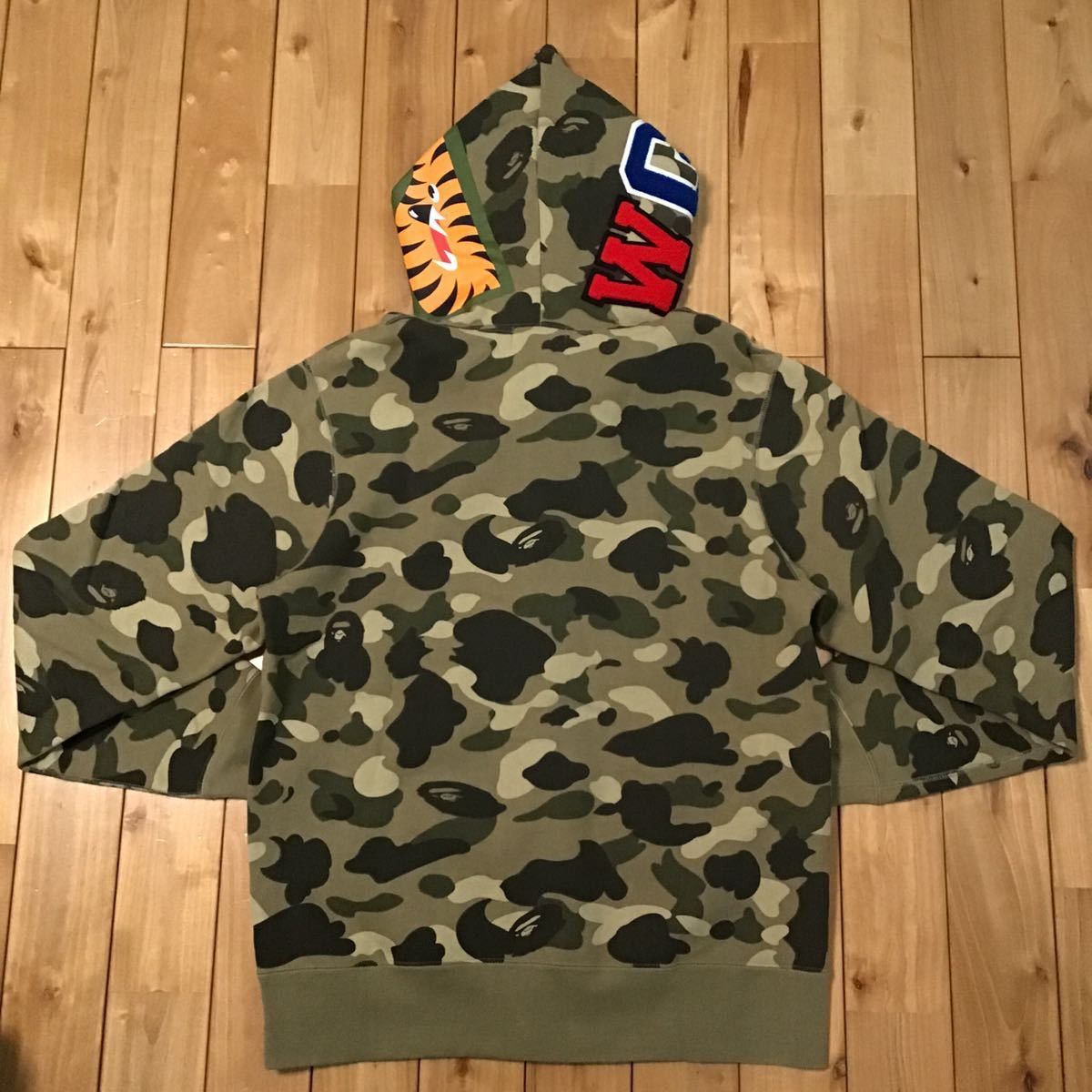 Bape BAPE beige camo Shark full zip hoodie Size US L / EU 52-54 / 3 - 5 Thumbnail
